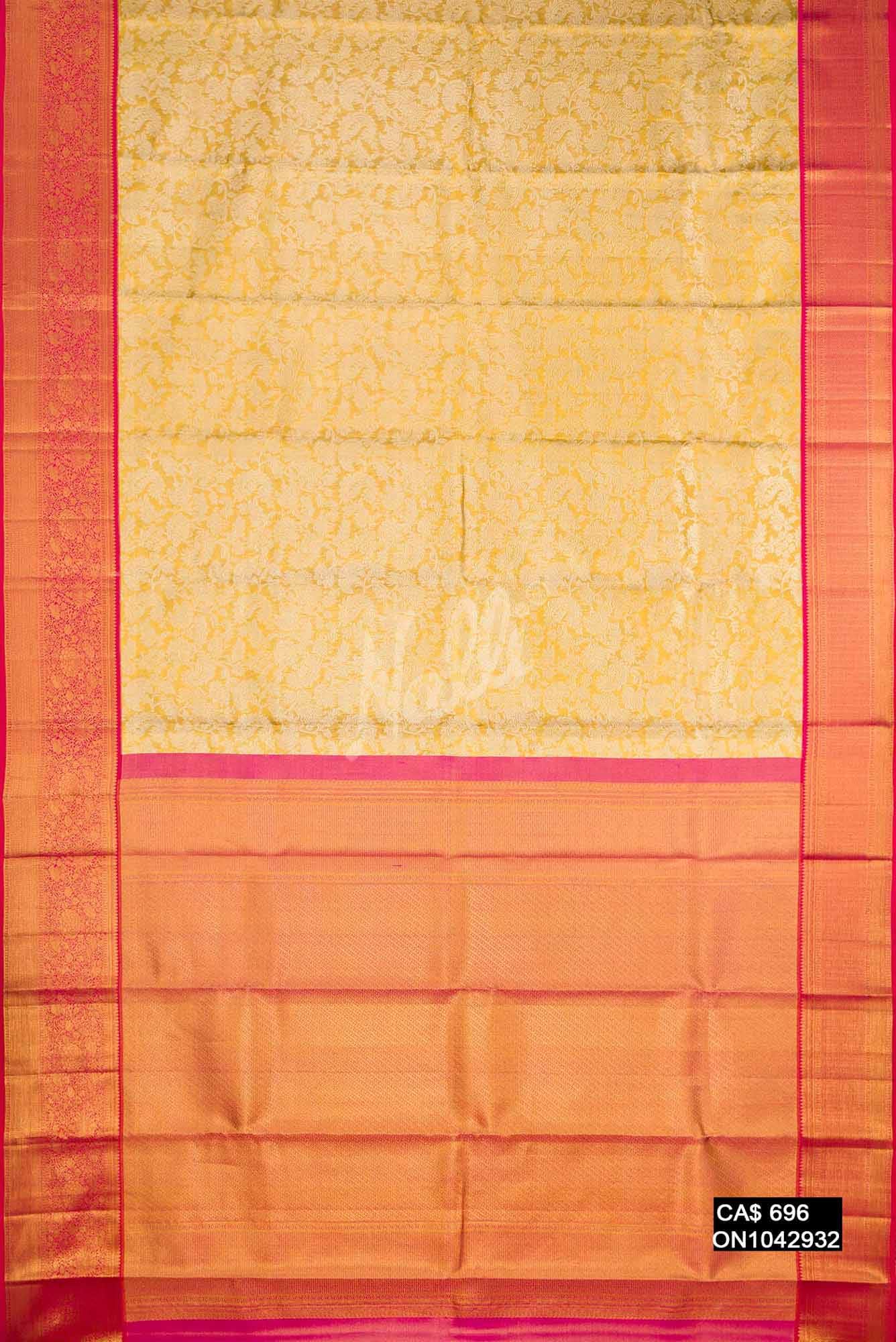 Gold Kanchipuram Tissue Silk Saree