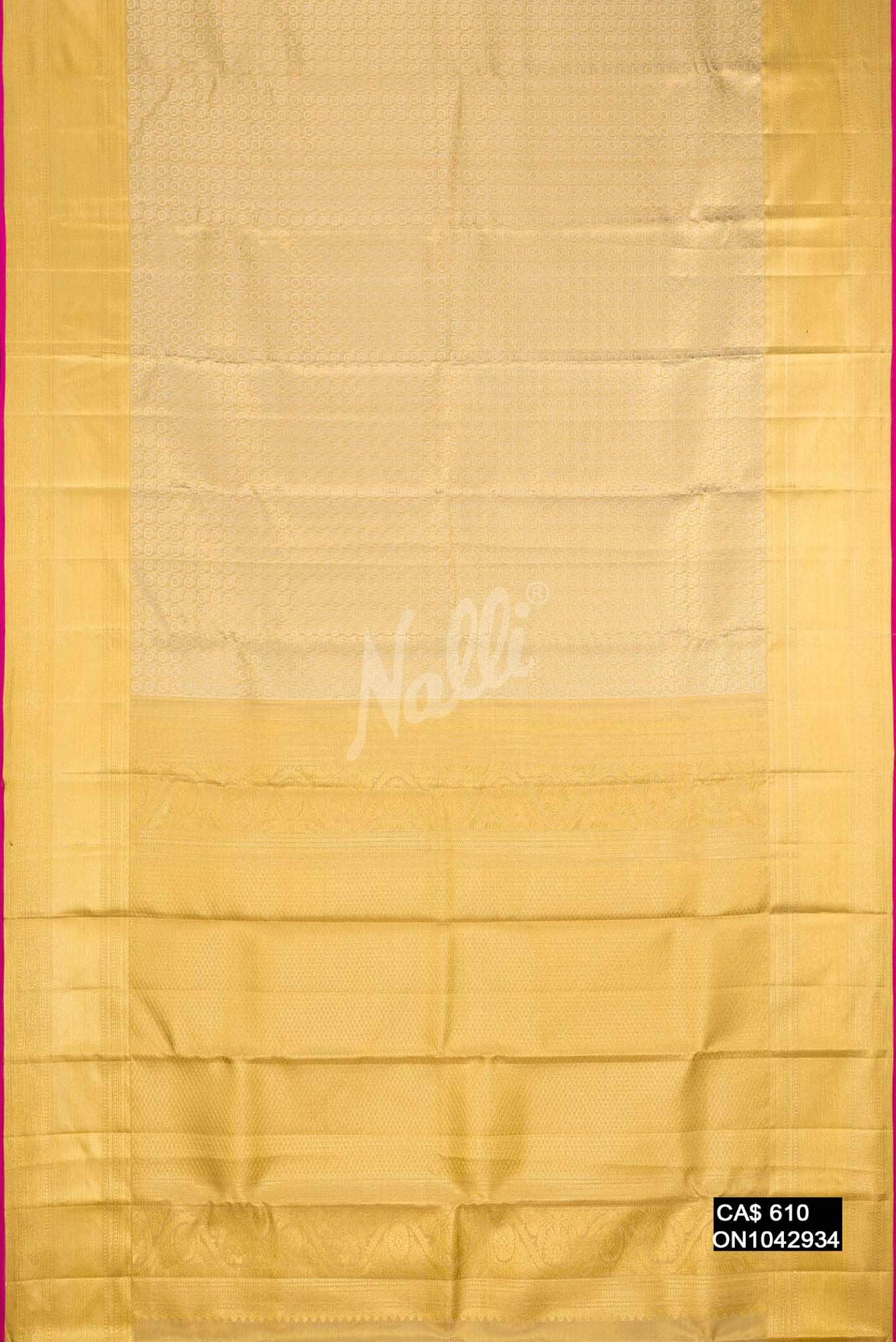 Sandal Kanchipuram Tissue Silk Saree