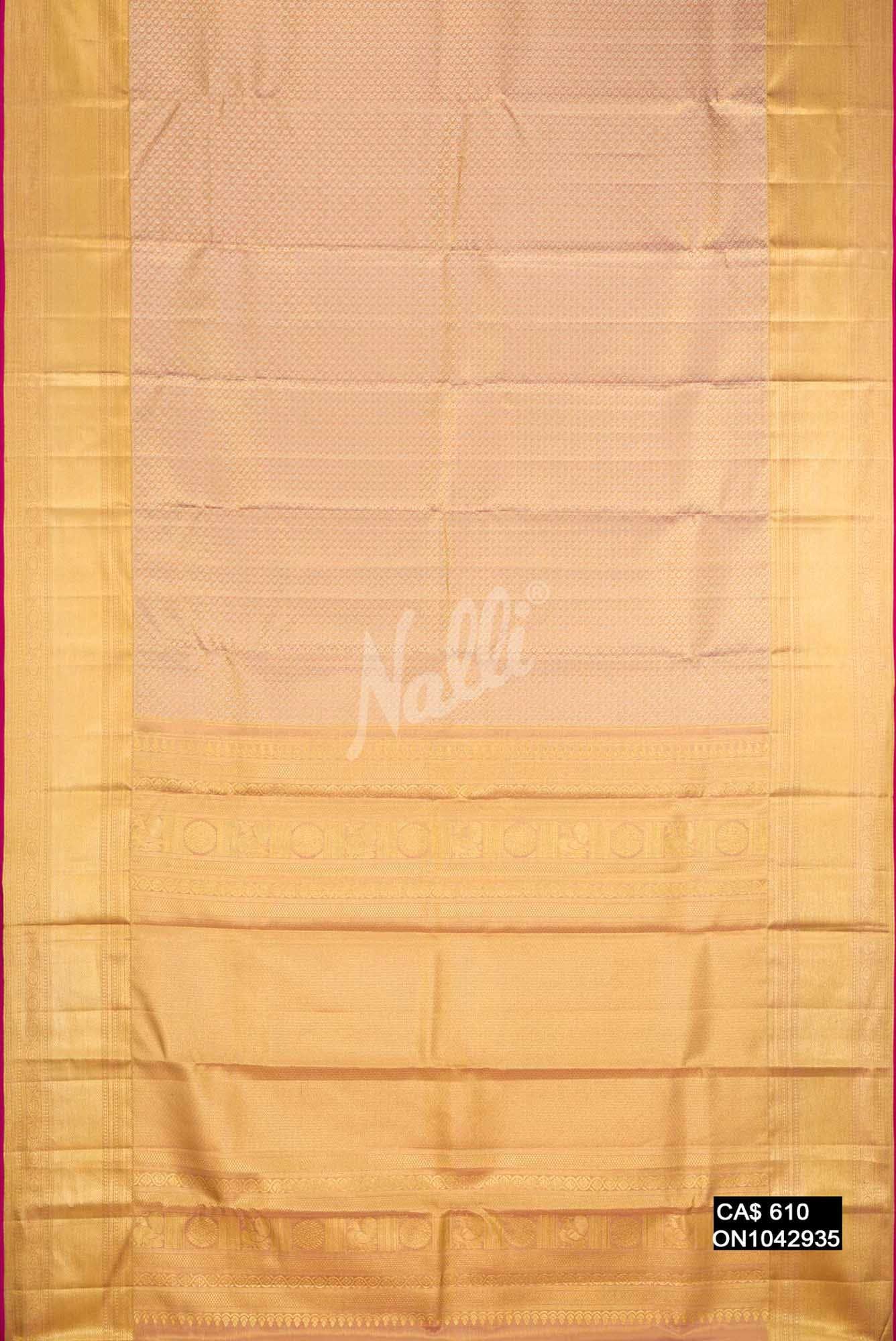 Pink Kanchipuram Tissue Silk Saree