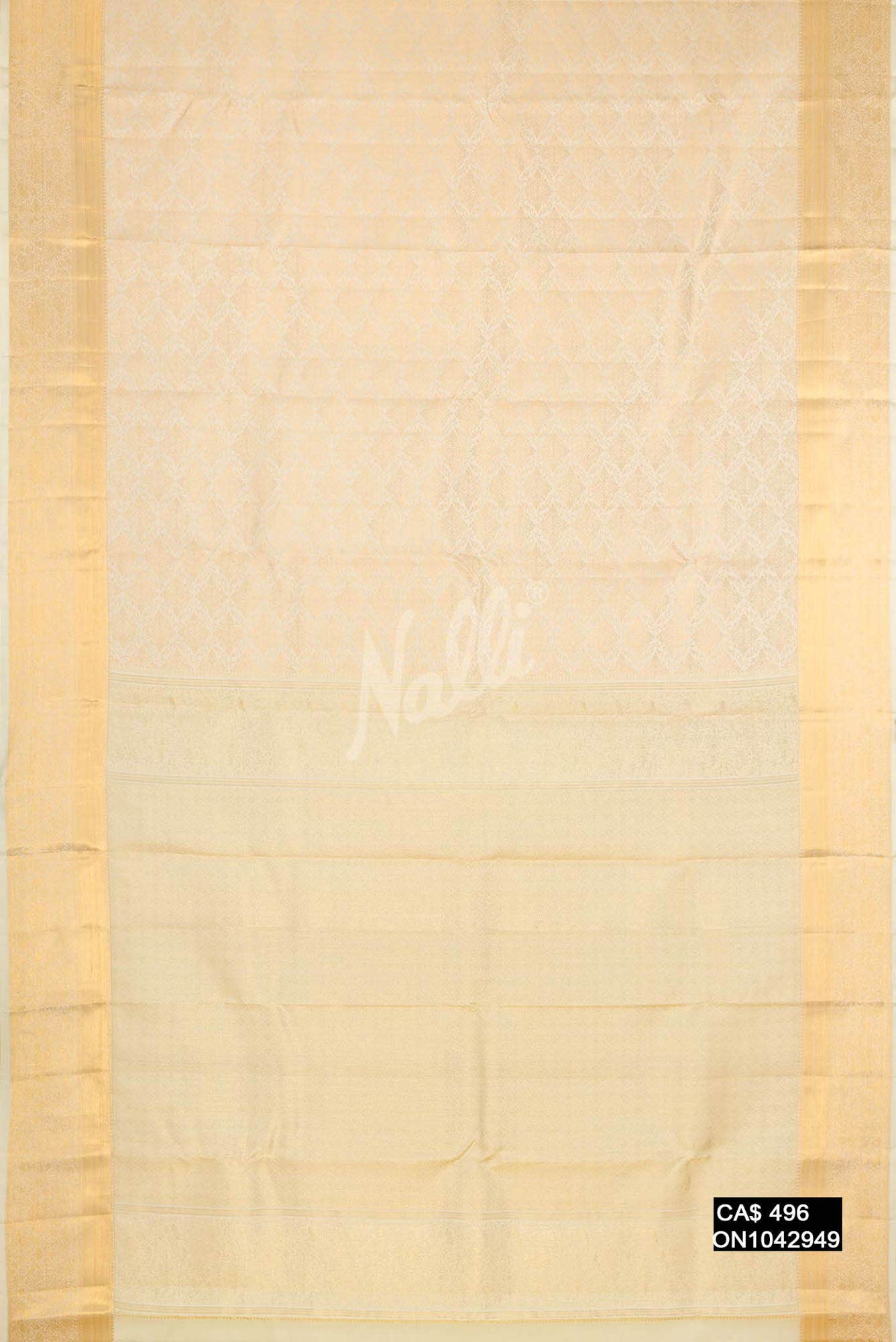 Sandal Kanchipuram Silk Saree