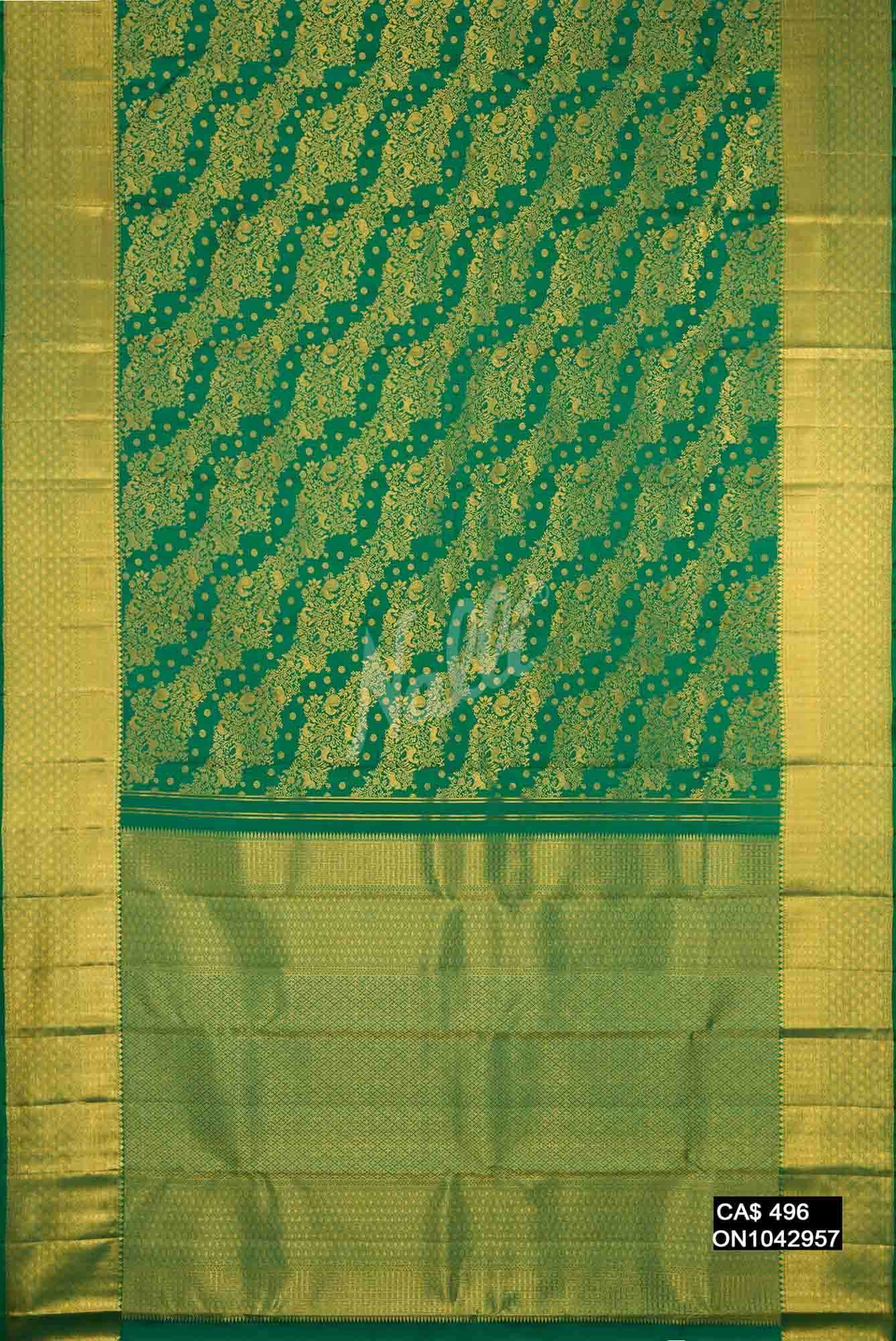 Green Kanchipuram Silk Saree