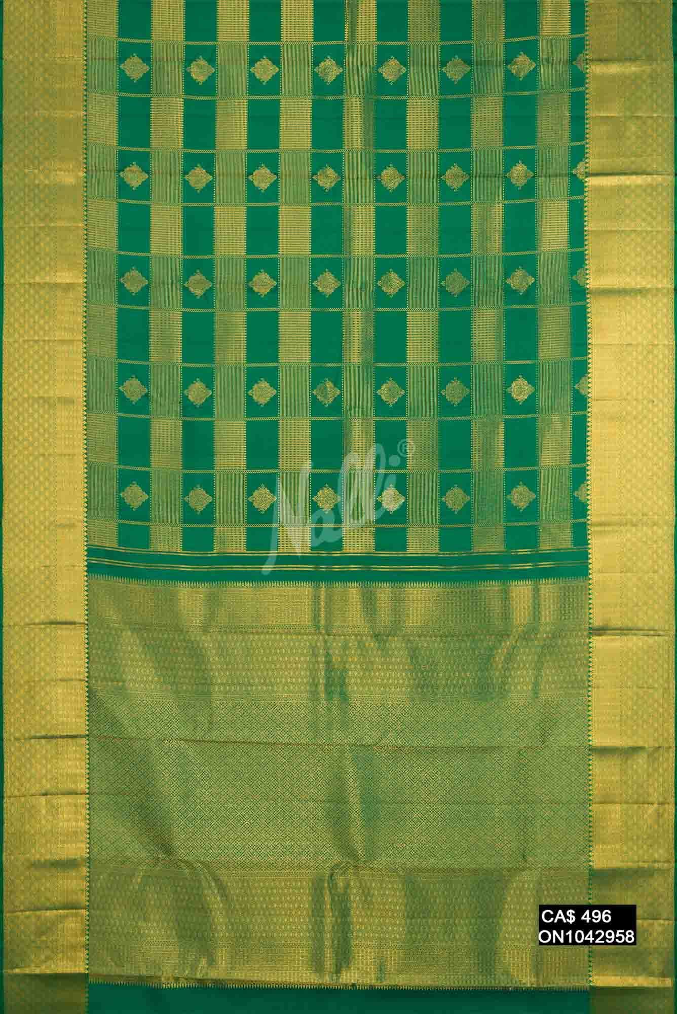 Green Kanchipuram Silk Saree