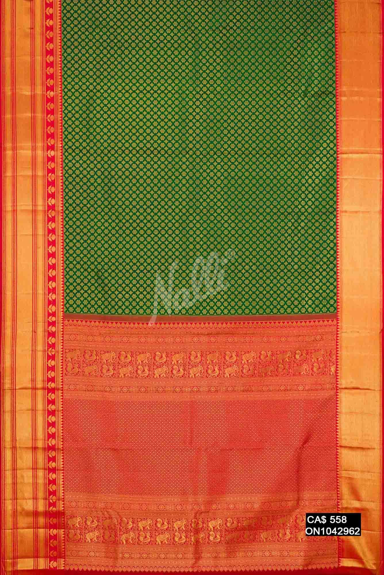 Green Kanchipuram Silk Saree