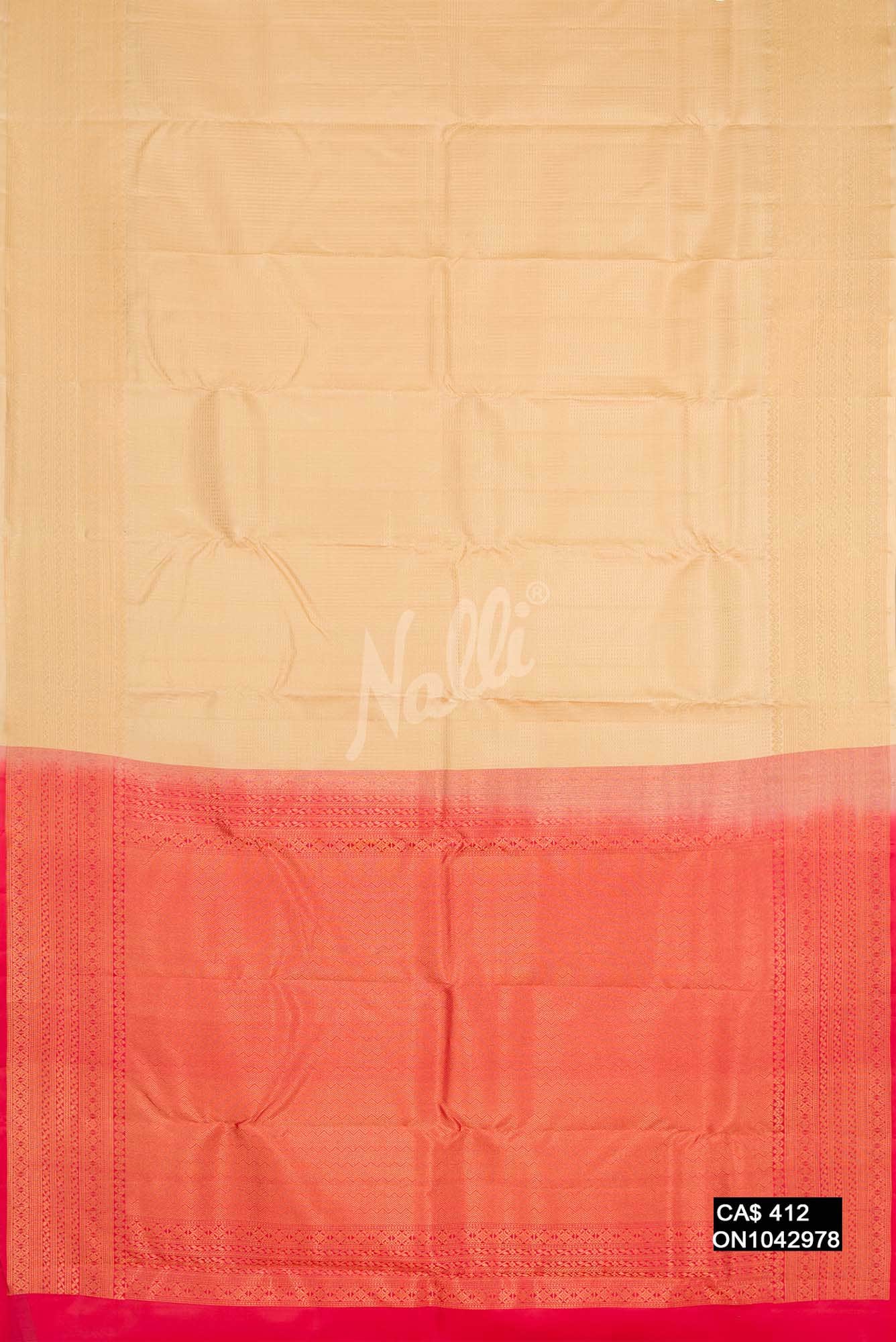 Sandal Kanchipuram Silk Saree