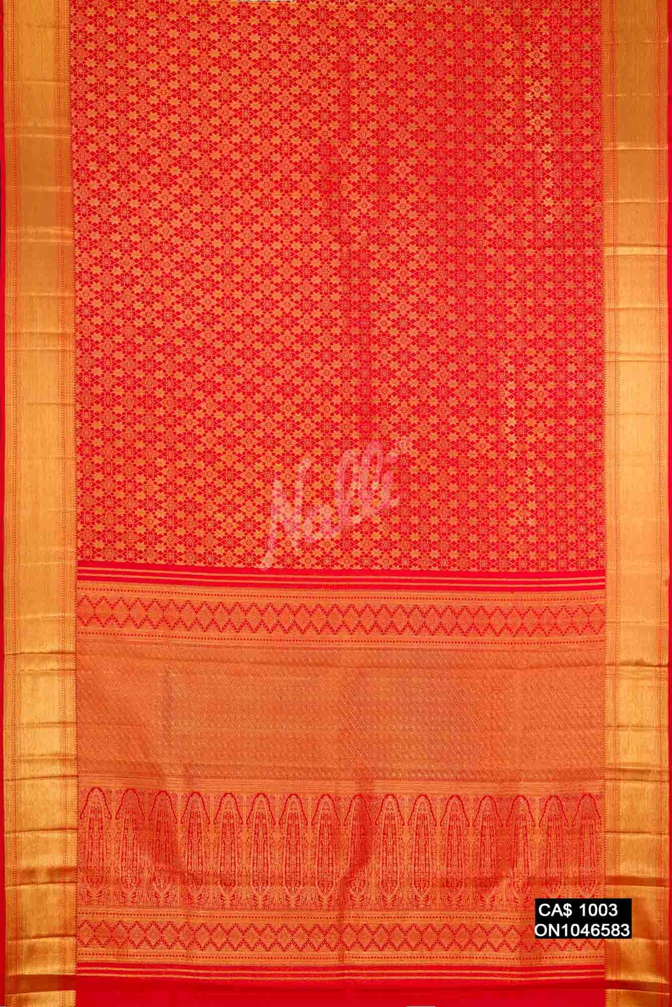 Red Kanchipuram Silk Saree