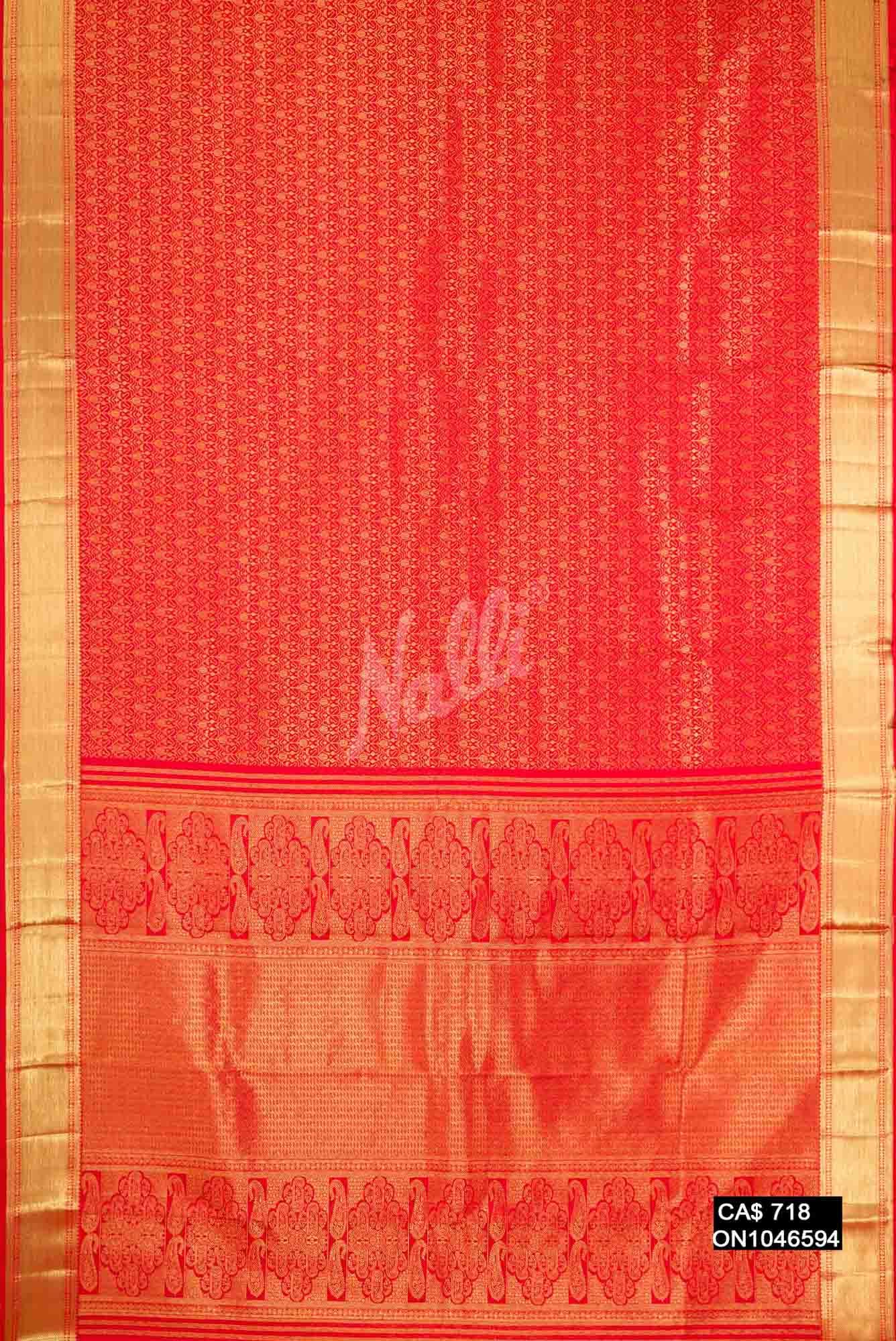 Red Kanchipuram Silk Saree