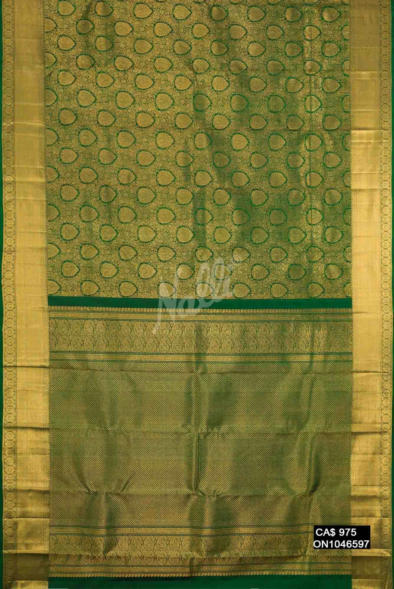 Green Kanchipuram Silk Saree