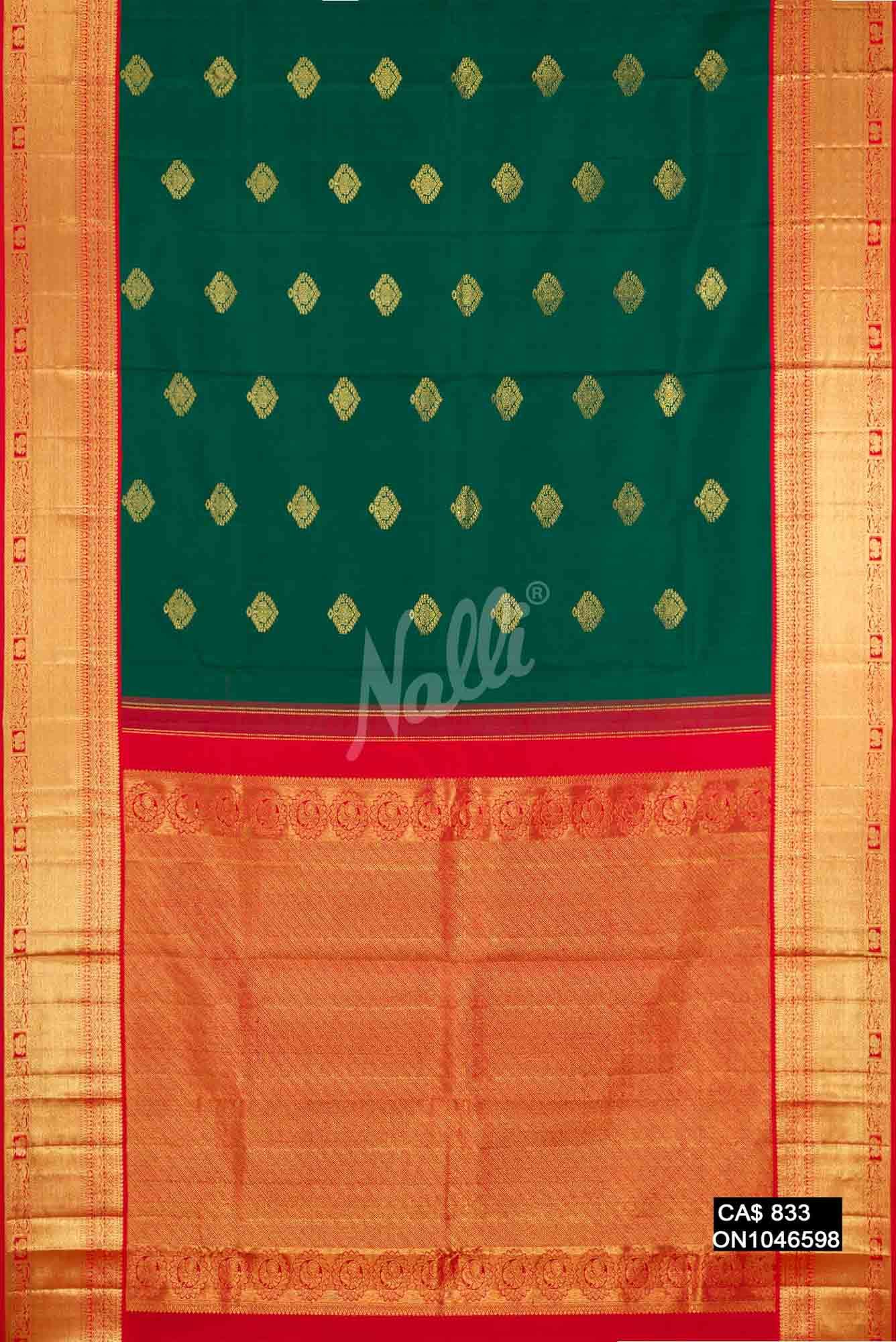 Green Kanchipuram Silk Saree