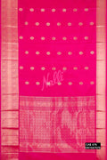 Dark Pink Kanchipuram Silk Saree