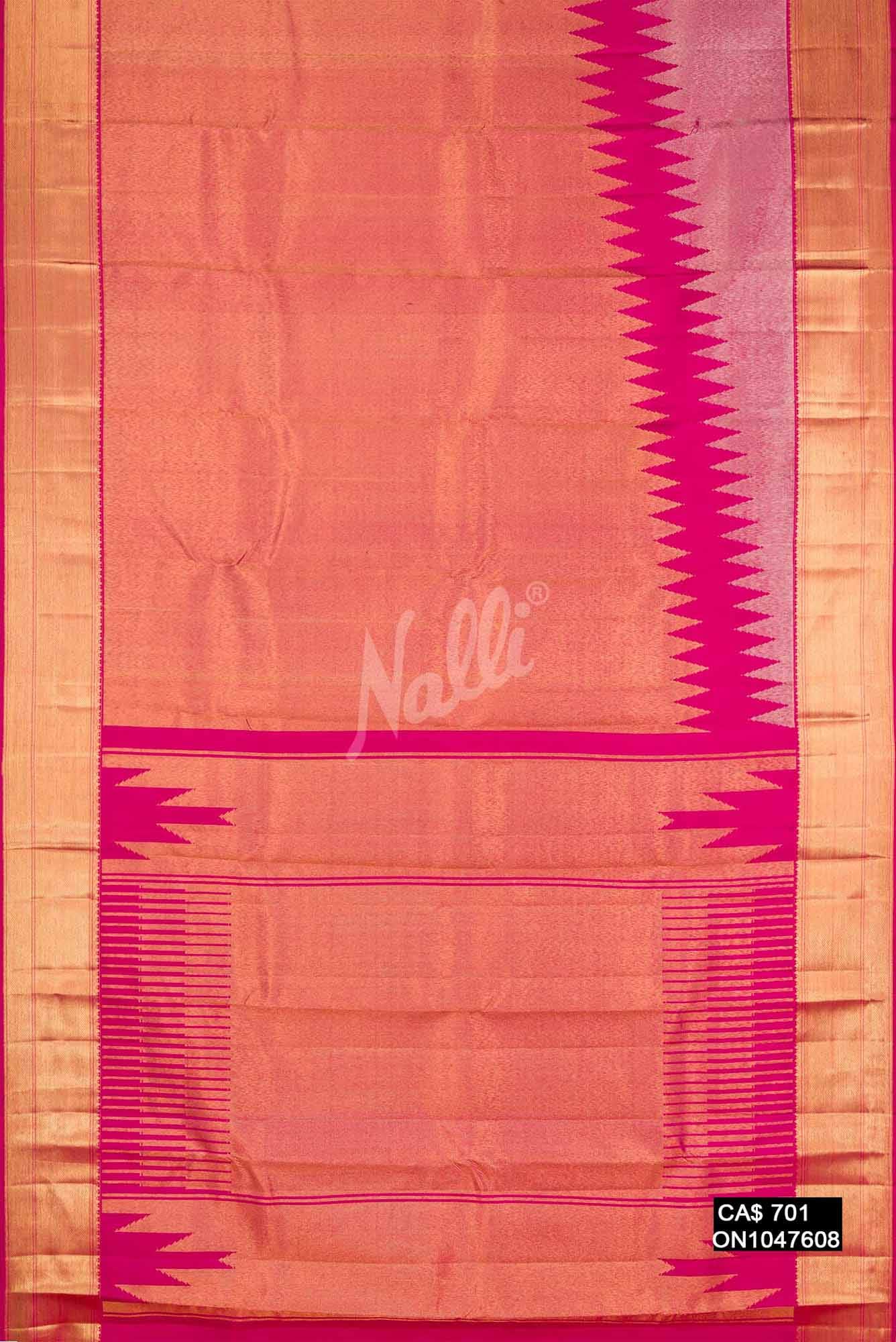 Purple Kanchipuram Silk Saree