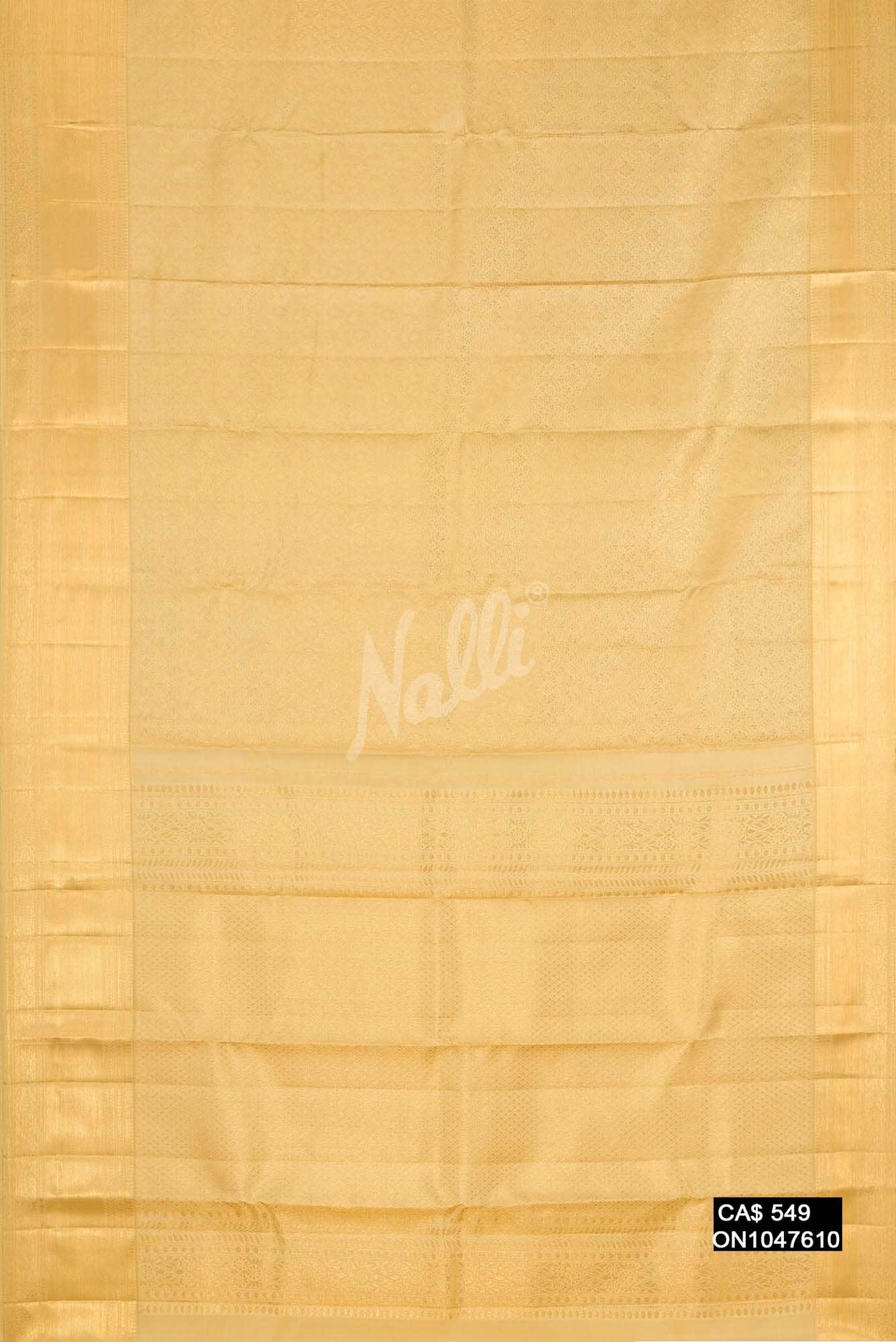 Gold Kanchipuram Silk Saree