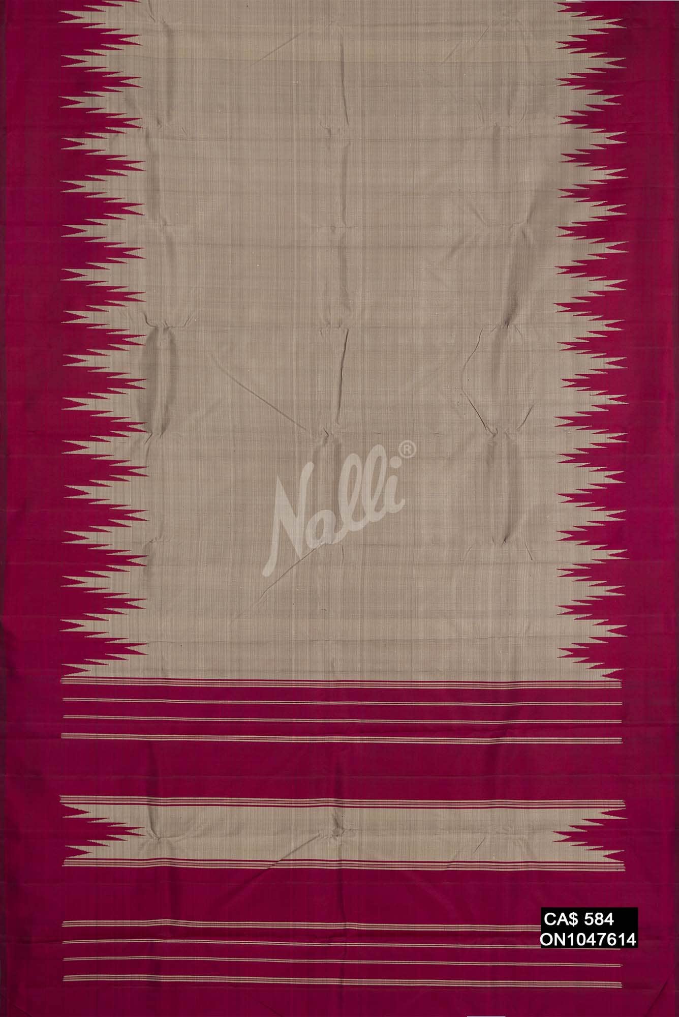 Grey Kanchipuram Silk Saree