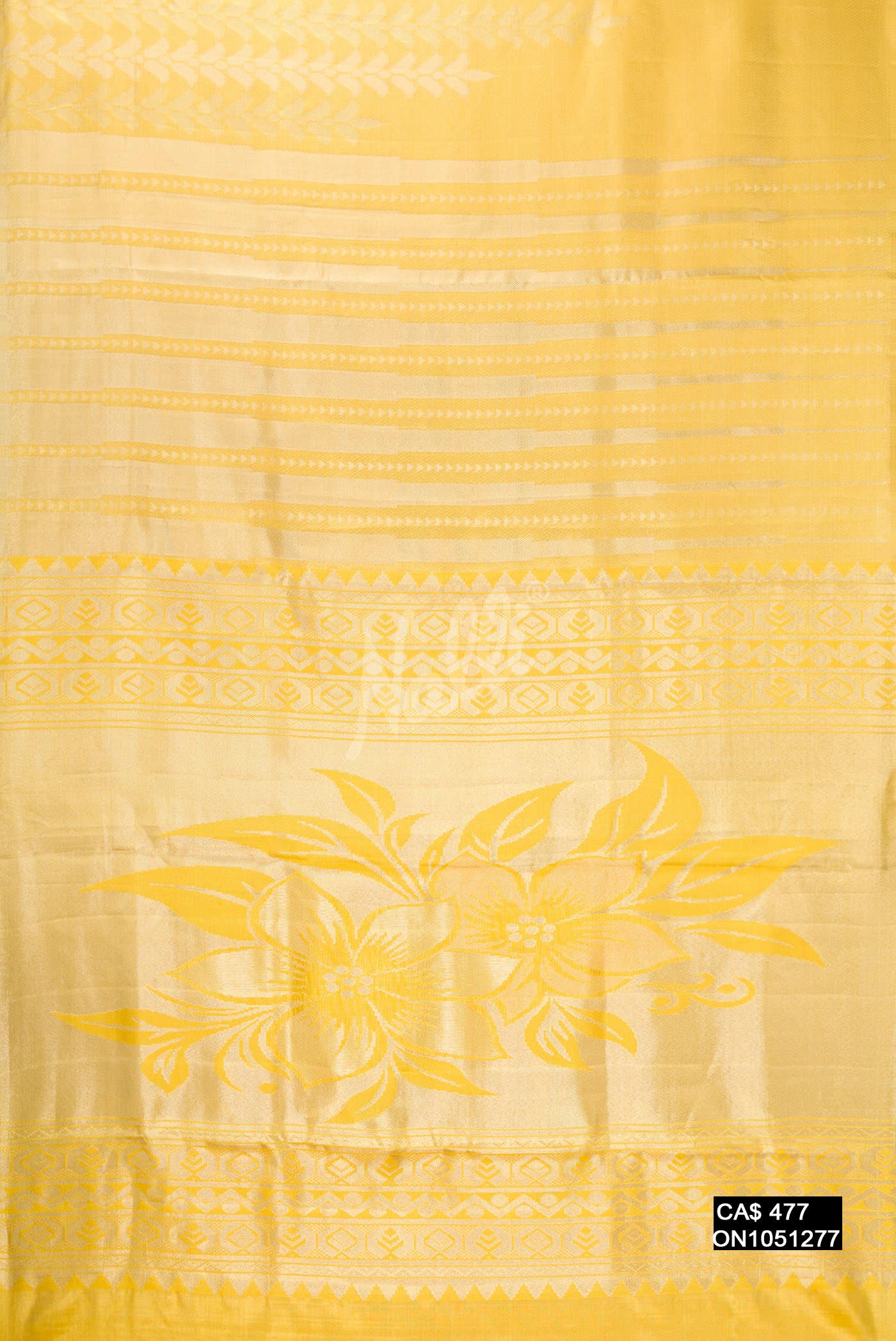 Gold Kanchipuram Tissue Silk Saree