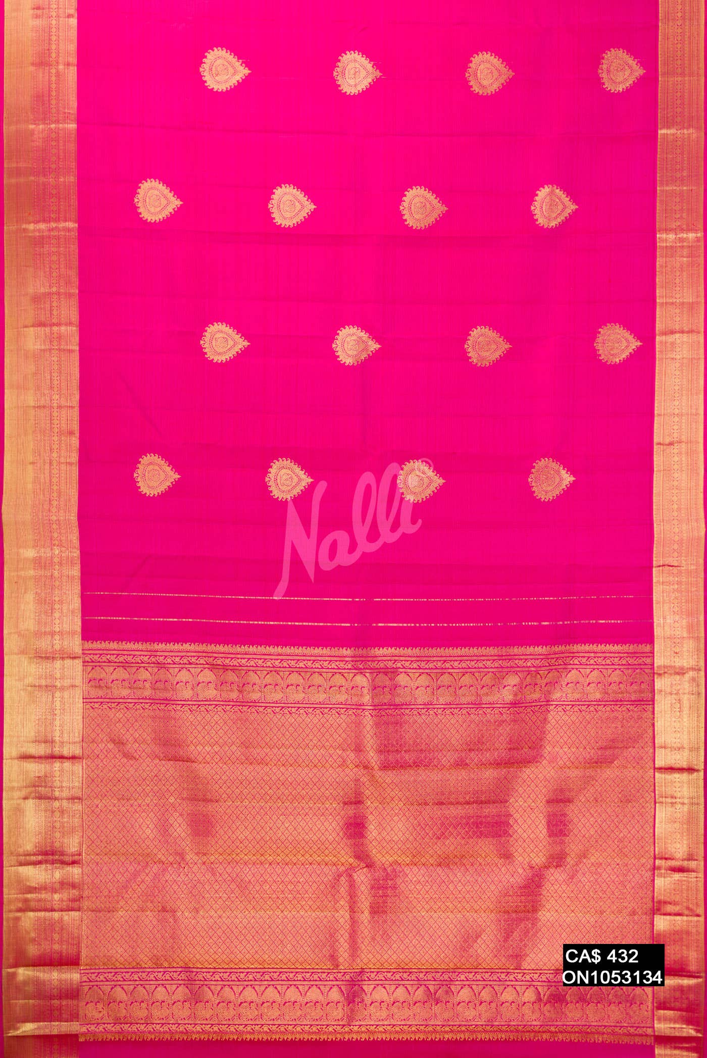 Pink Kanchipuram Silk Saree