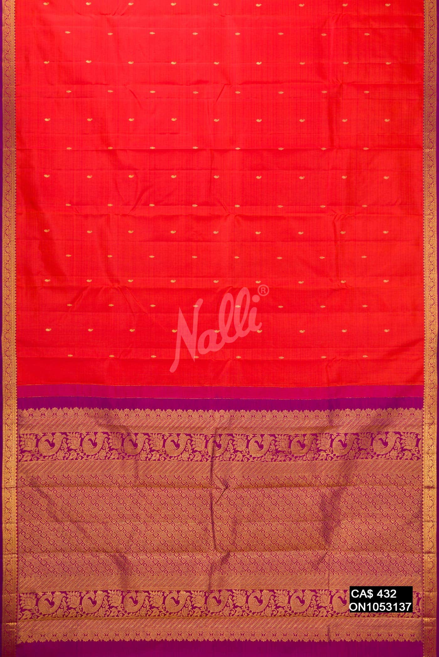 Red Kanchipuram Silk Saree