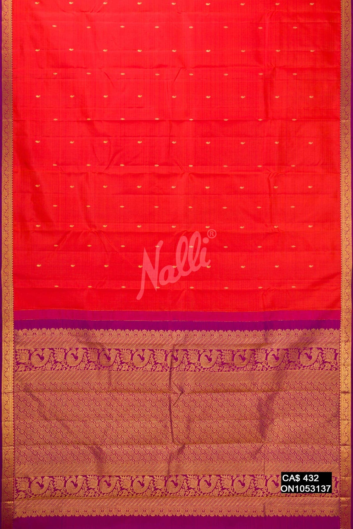 Red Kanchipuram Silk Saree