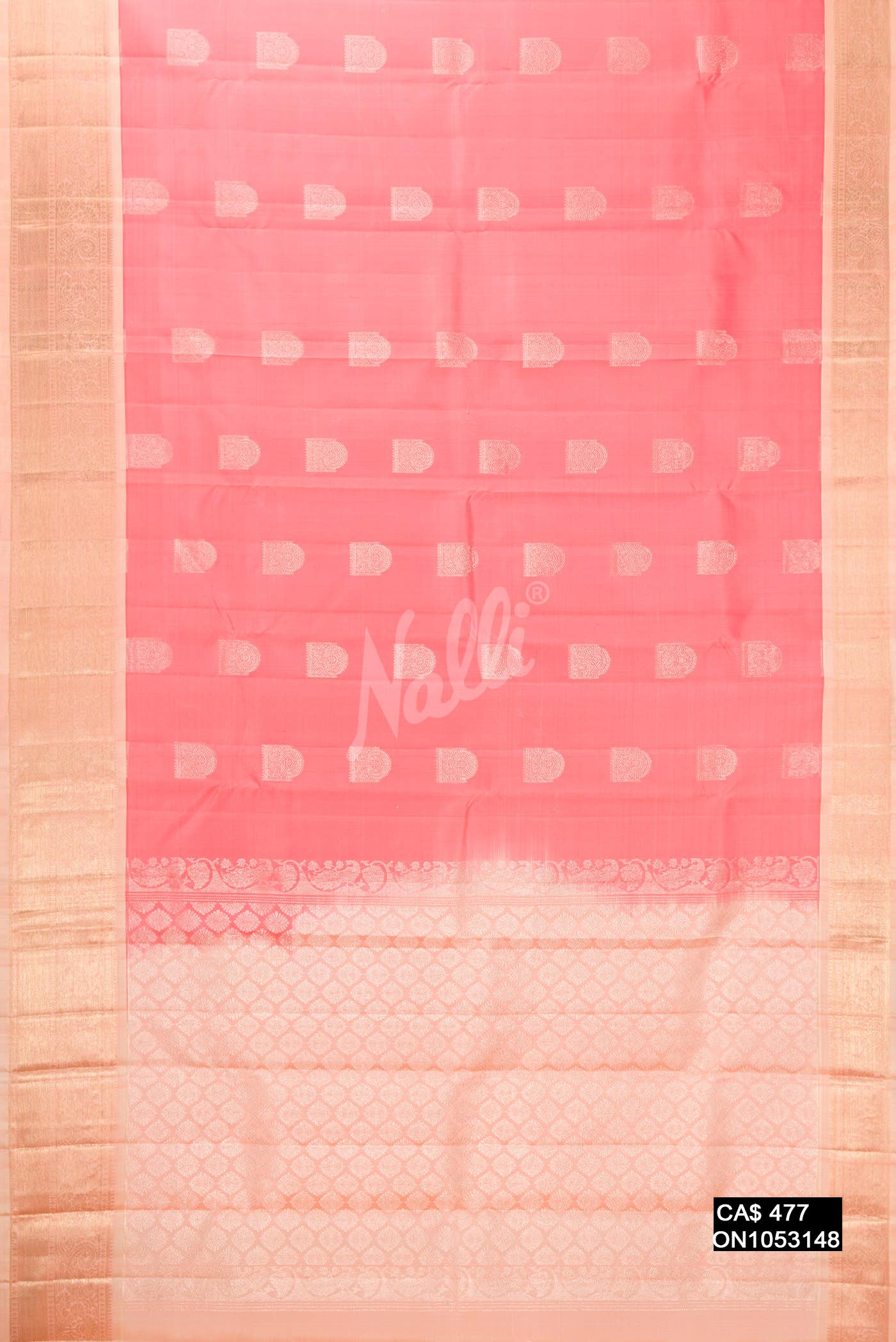Pink Kanchipuram Silk Saree