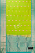 Parrot Green Kanchipuram Silk Saree