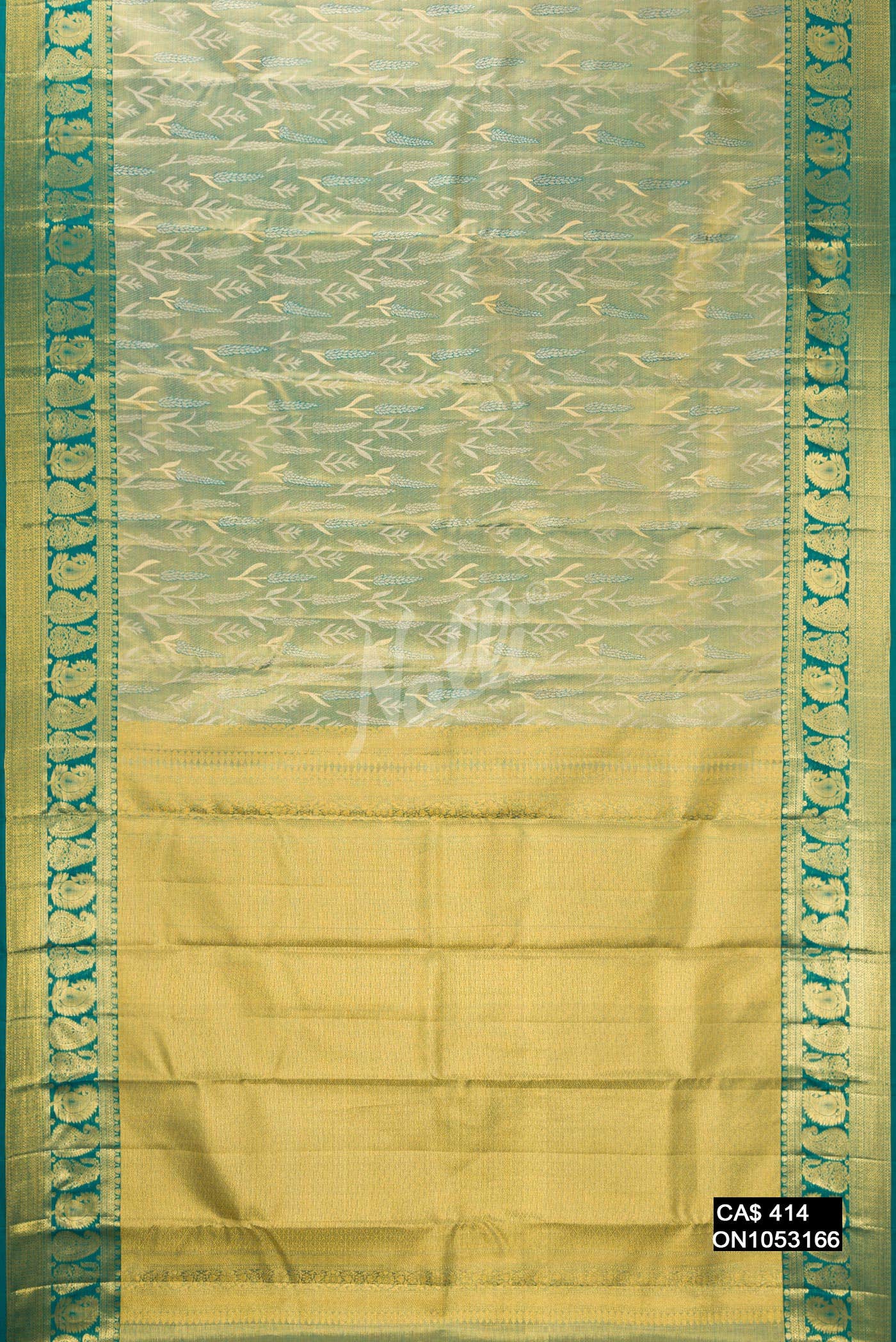 Green Kanchipuram Tissue Silk Saree