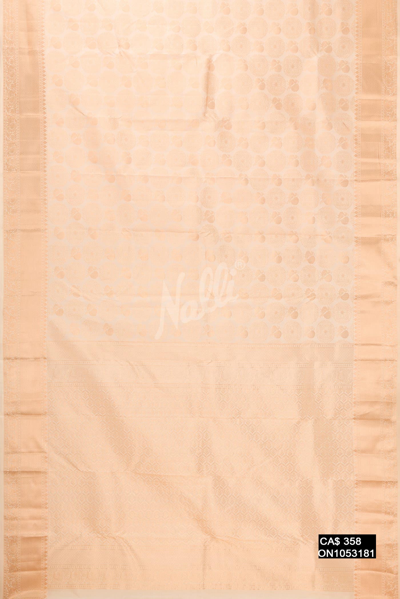 Sandal Kanchipuram Silk Saree
