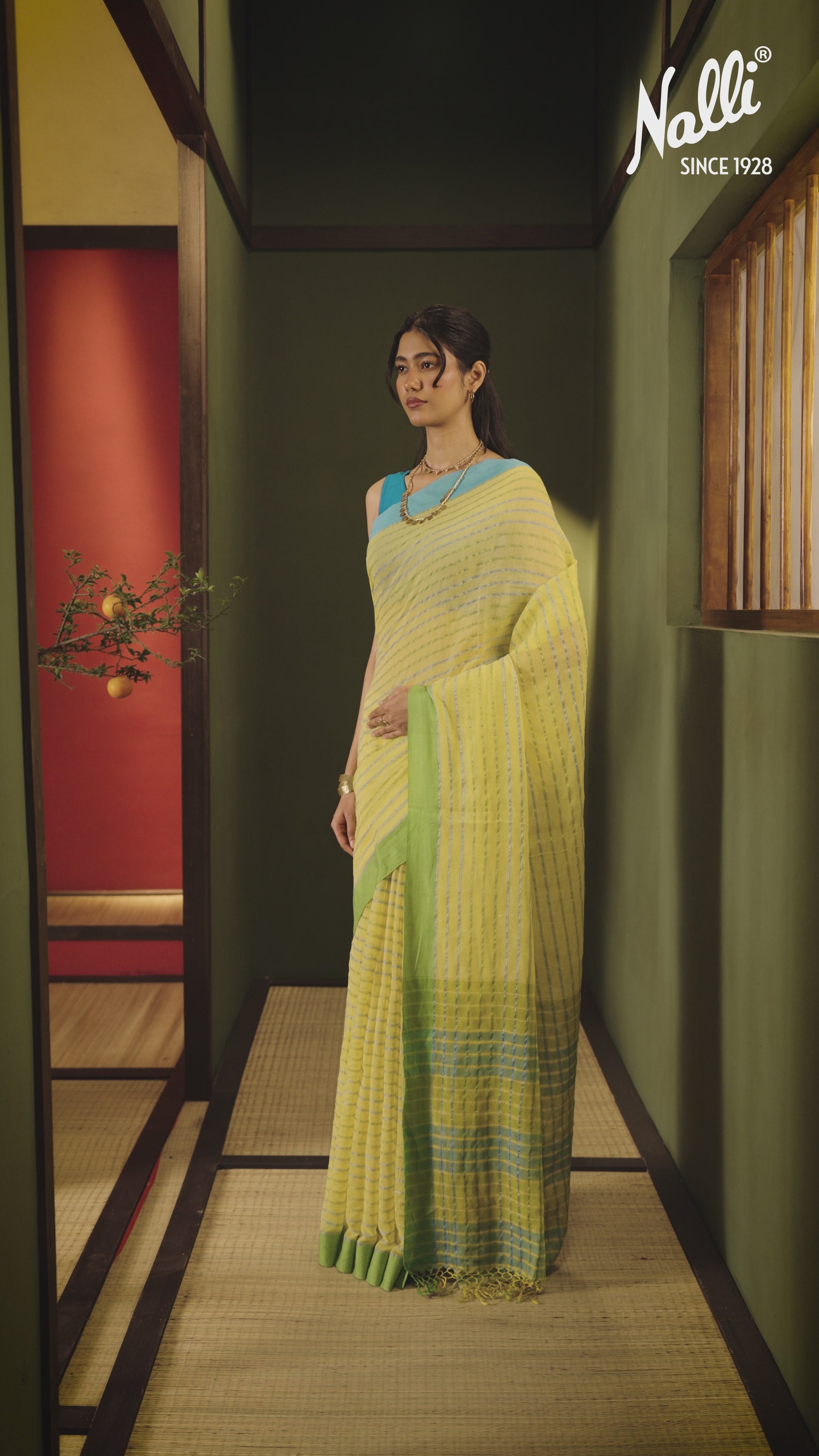 Mishri-Yellow Cotton Saree
