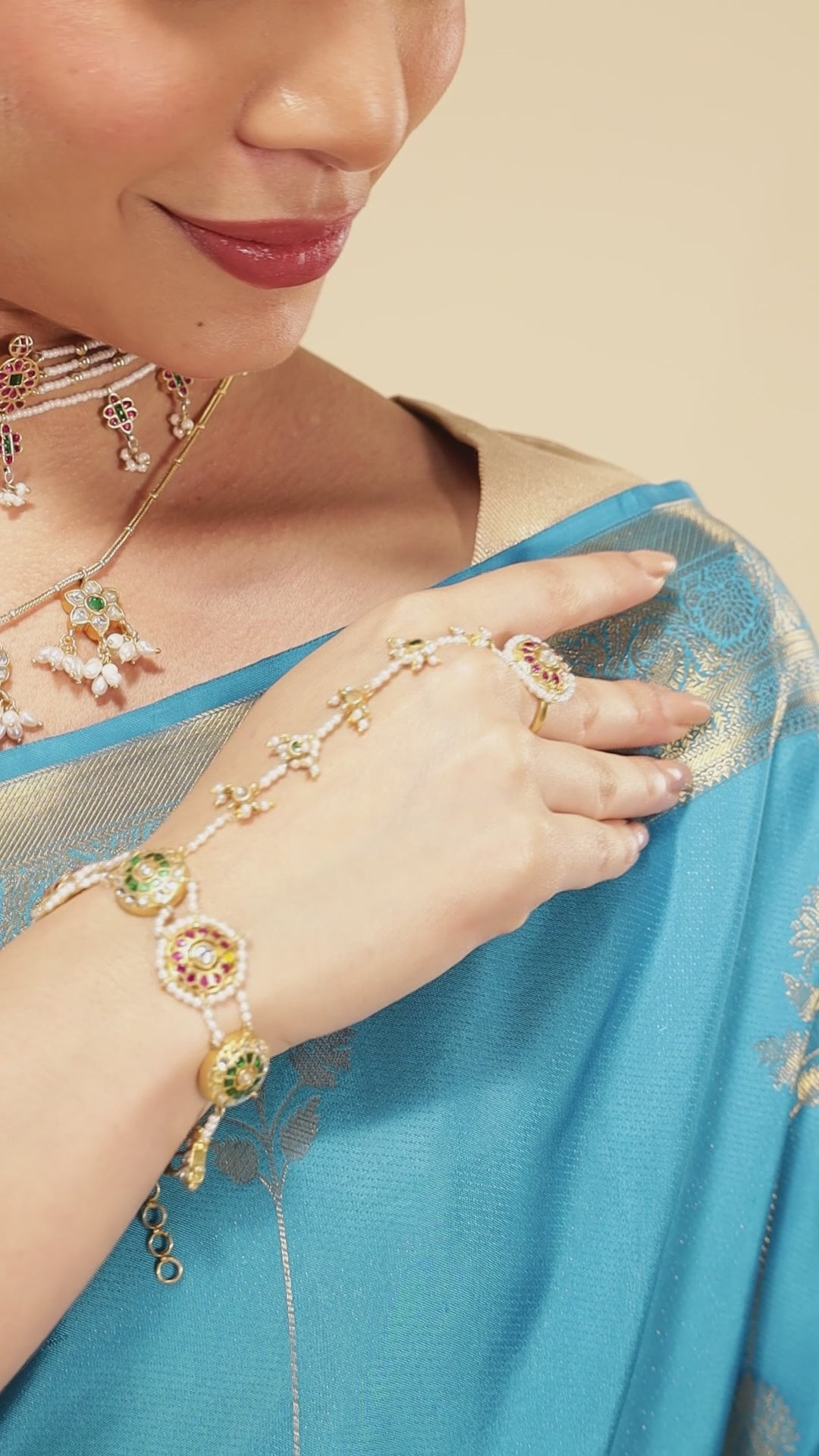 Mallika-Blue Kanchipuram Silk Saree