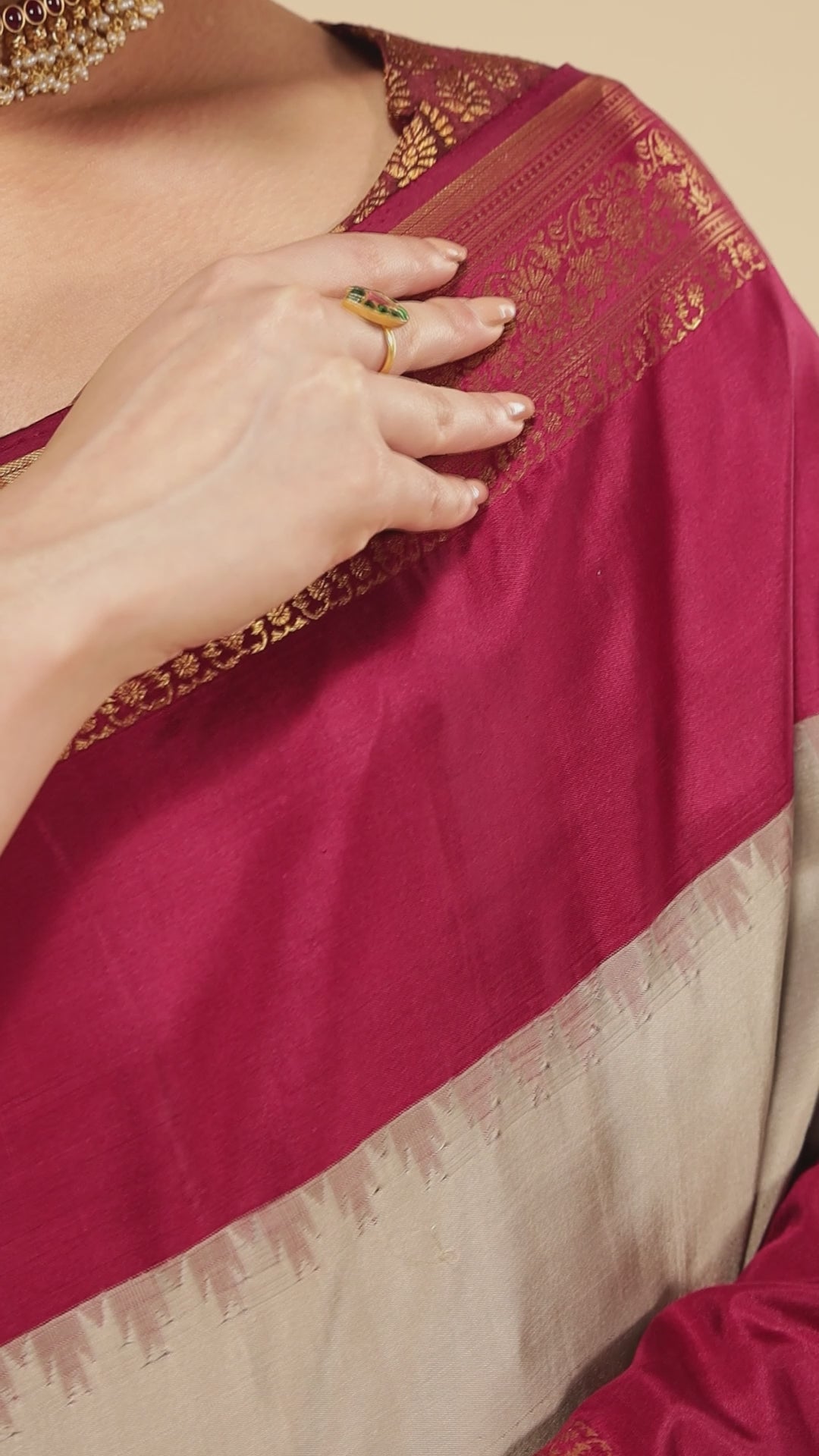 Aparajita-Grey Kanchipuram Silk Saree