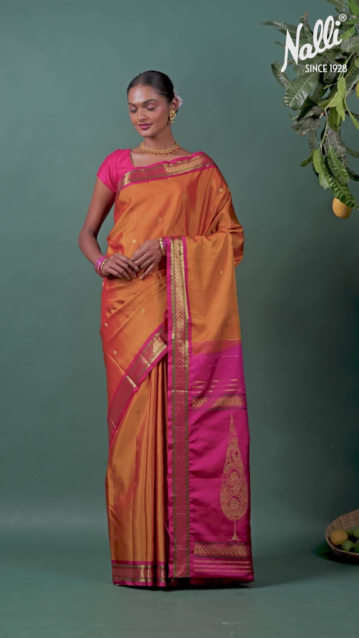 Aathira - Mustard Yellow Kanchipuram Silk Saree