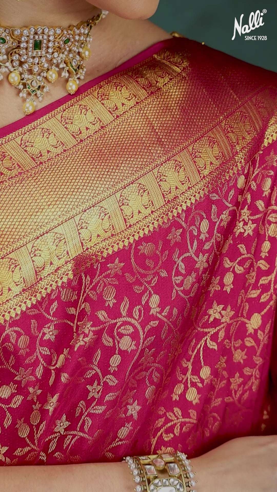 Swarnika-Pink Kanchipuram Silk Saree