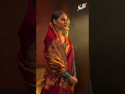 Shringar-Maroon Kanchipuram Silk Saree