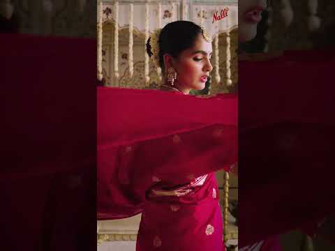 Uma-Maroon Banarasi Silk Saree