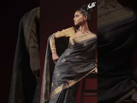 Banana Bandit-Grey Bhagalpuri Tussar Silk Saree