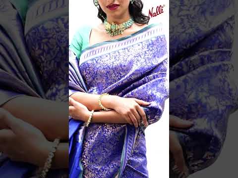 Gazal-Blue Banarasi Silk Saree