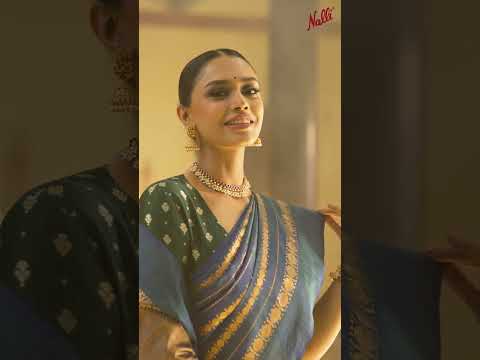 Sadhvi - M.S Blue Kanchipuram Silk Saree