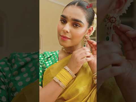 Poojita-Mustard Yellow Kanchipuram Silk Saree