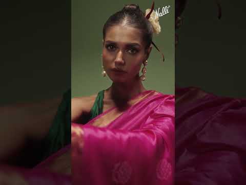 Orchard Orchestra-Pink Bhagalpuri Tussar Silk Saree
