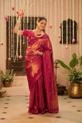 Rakshita-Magenta Kanchipuram Silk Saree