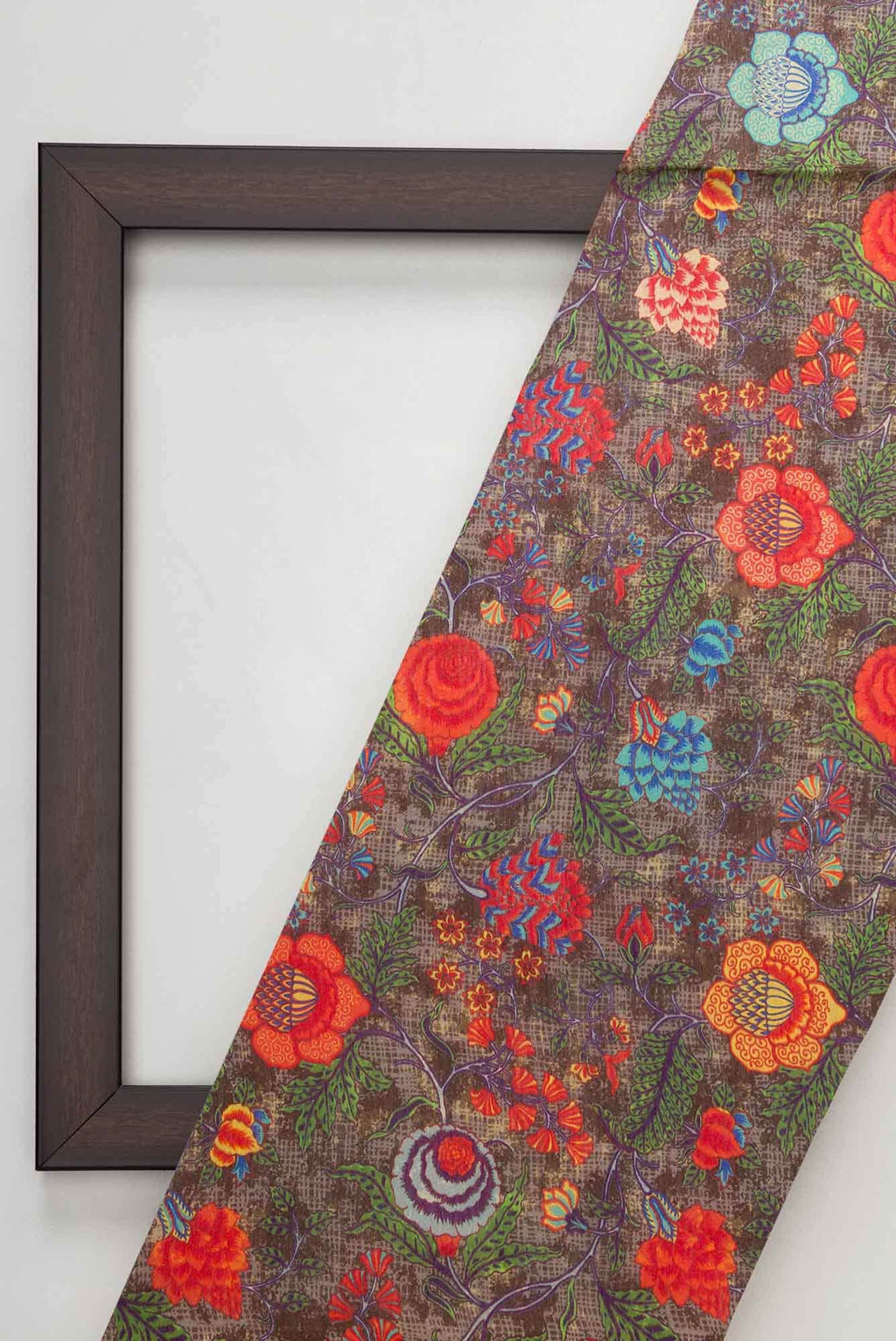 Brown Tussar Silk Dress Material