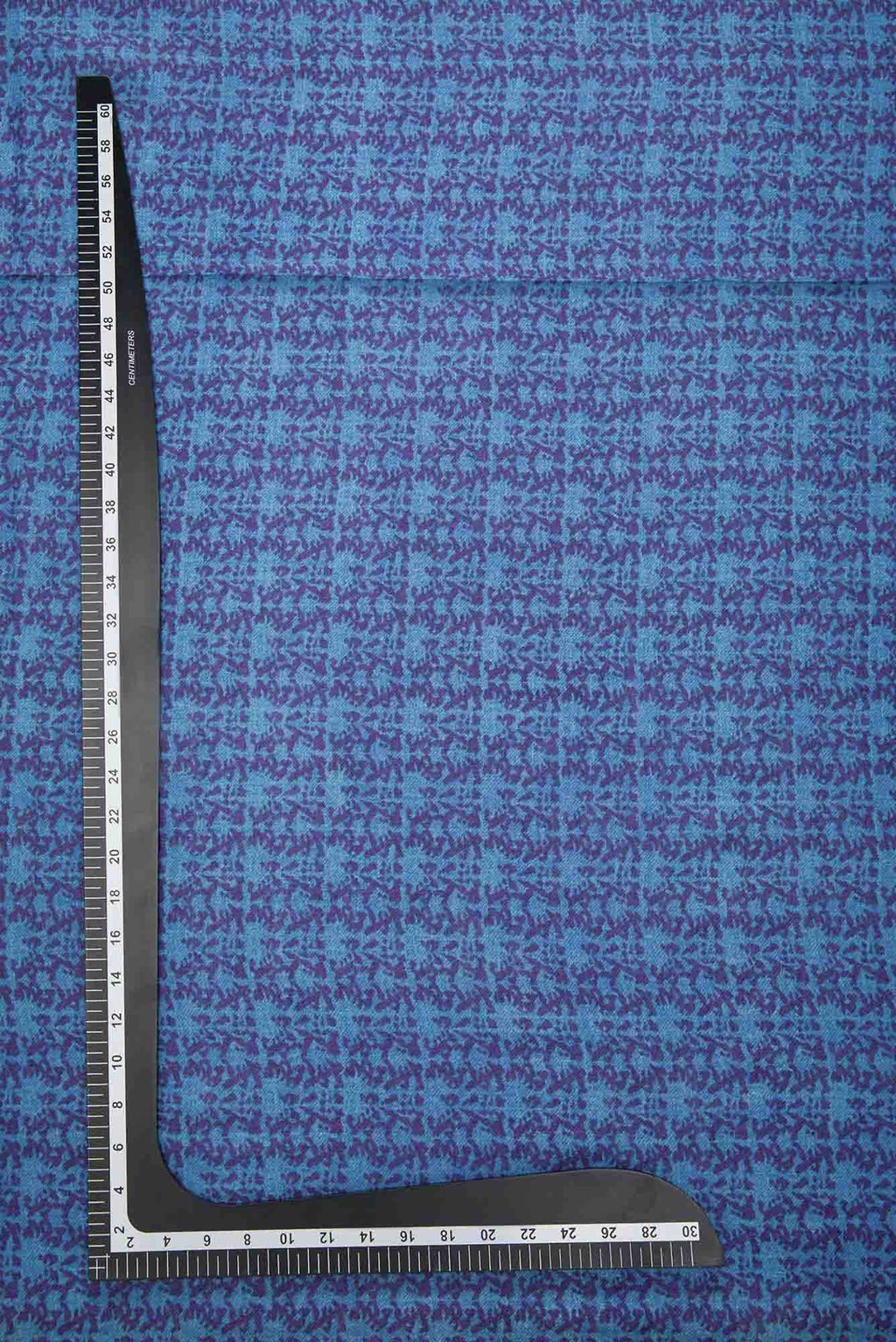 Blue Chanderi Silk Dress Material