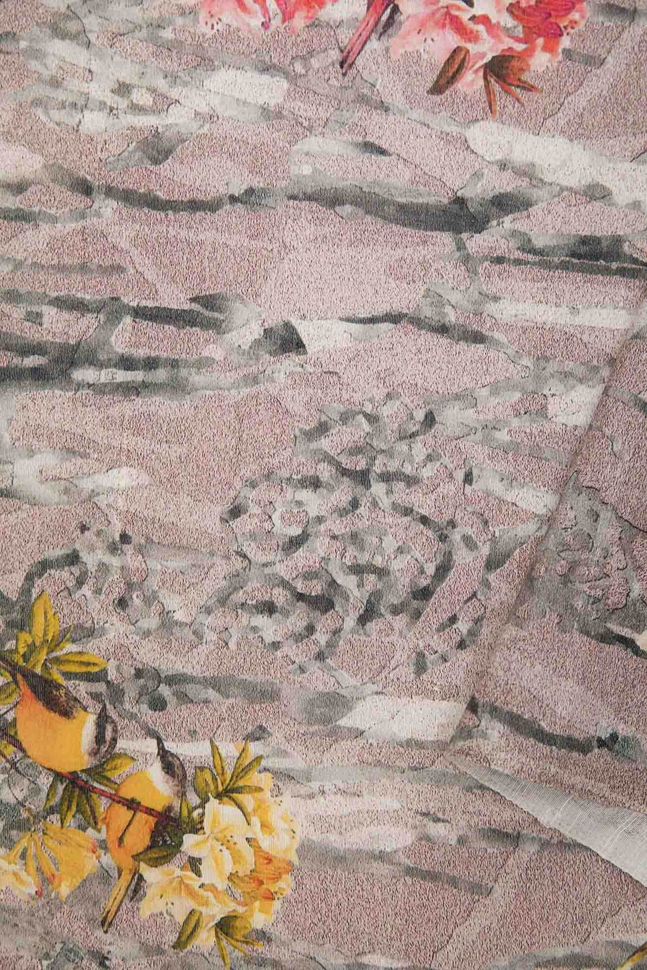 Purple Banarasi Silk Dress Material