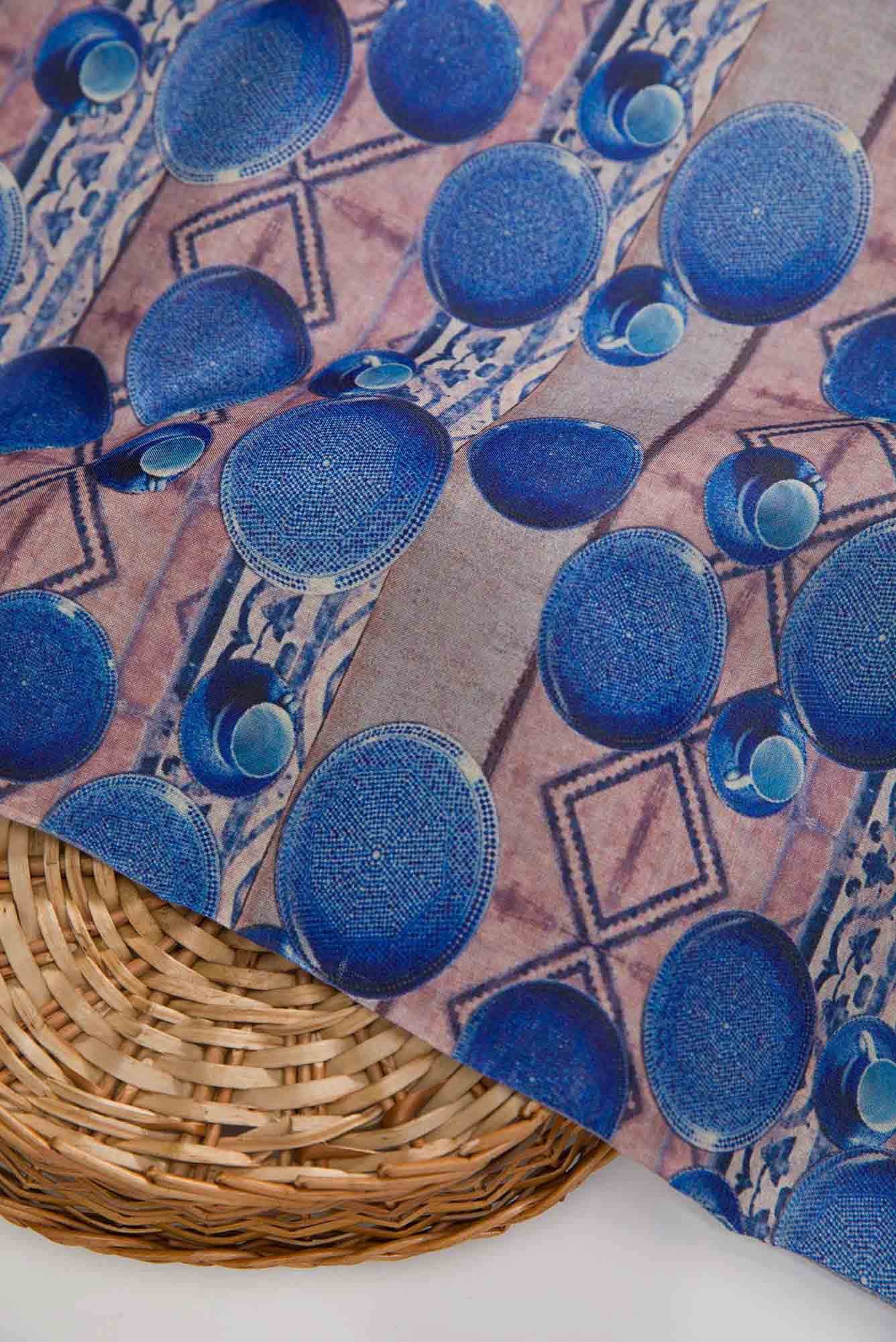 Brown Tussar Silk Dress Material