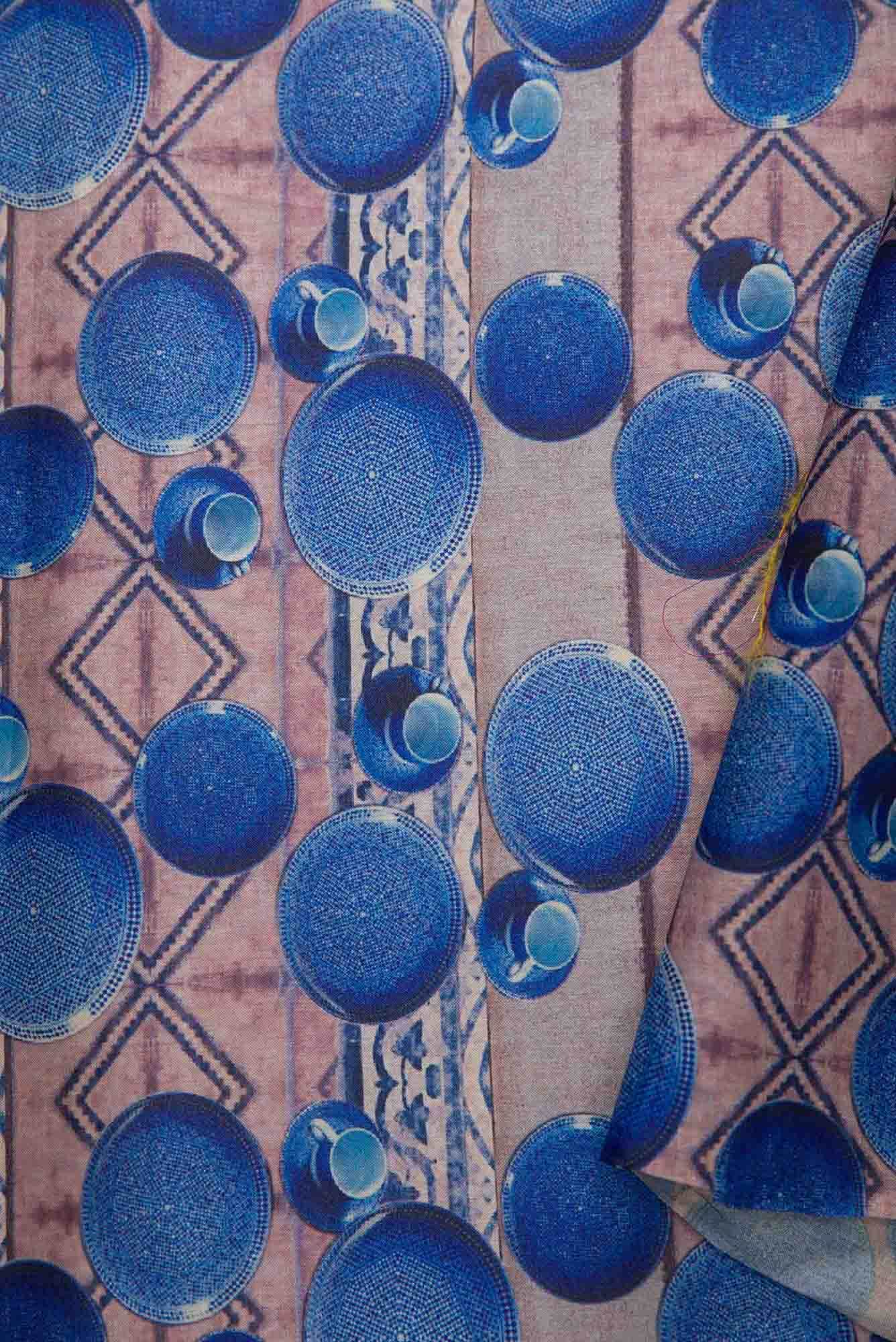 Brown Tussar Silk Dress Material