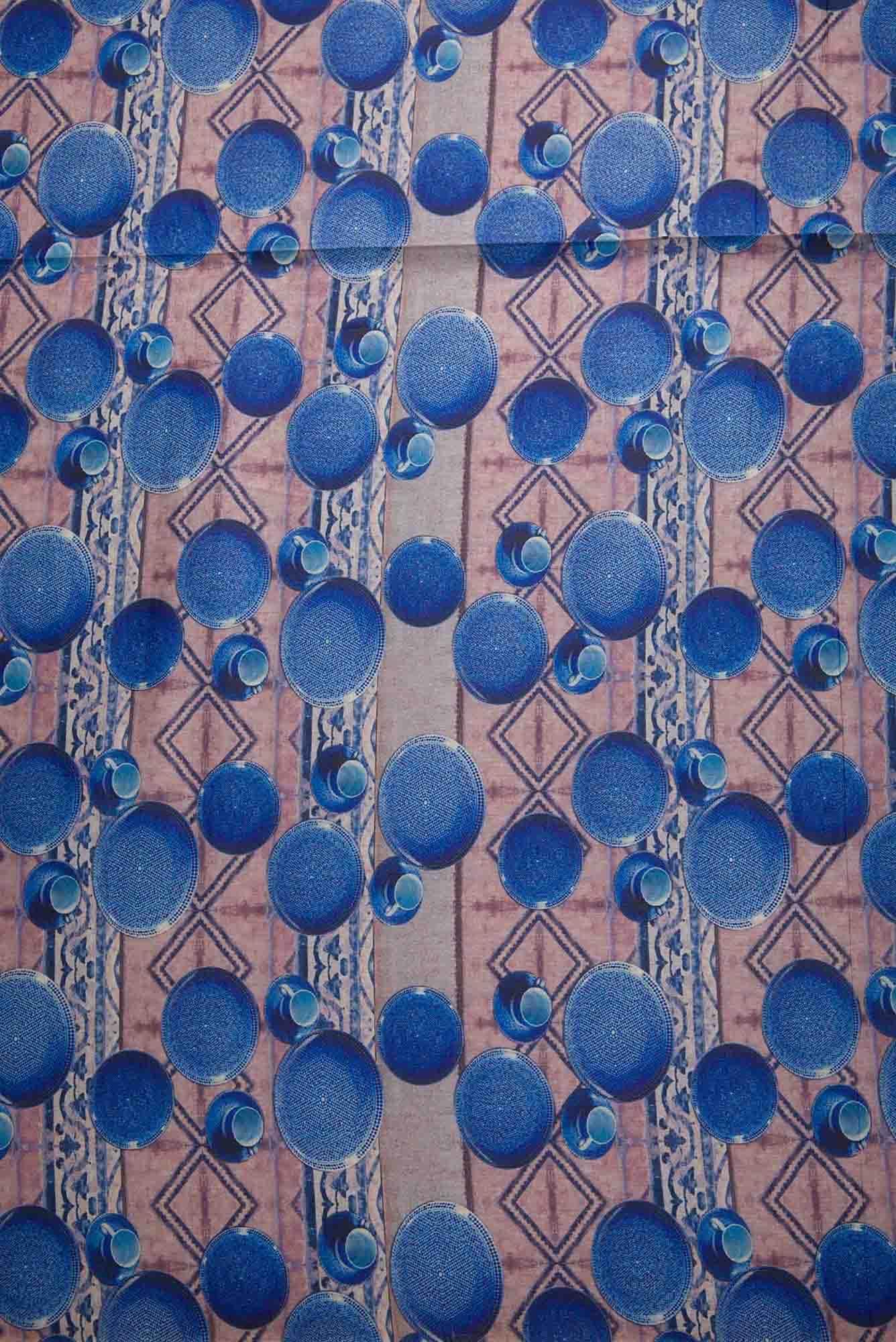 Brown Tussar Silk Dress Material