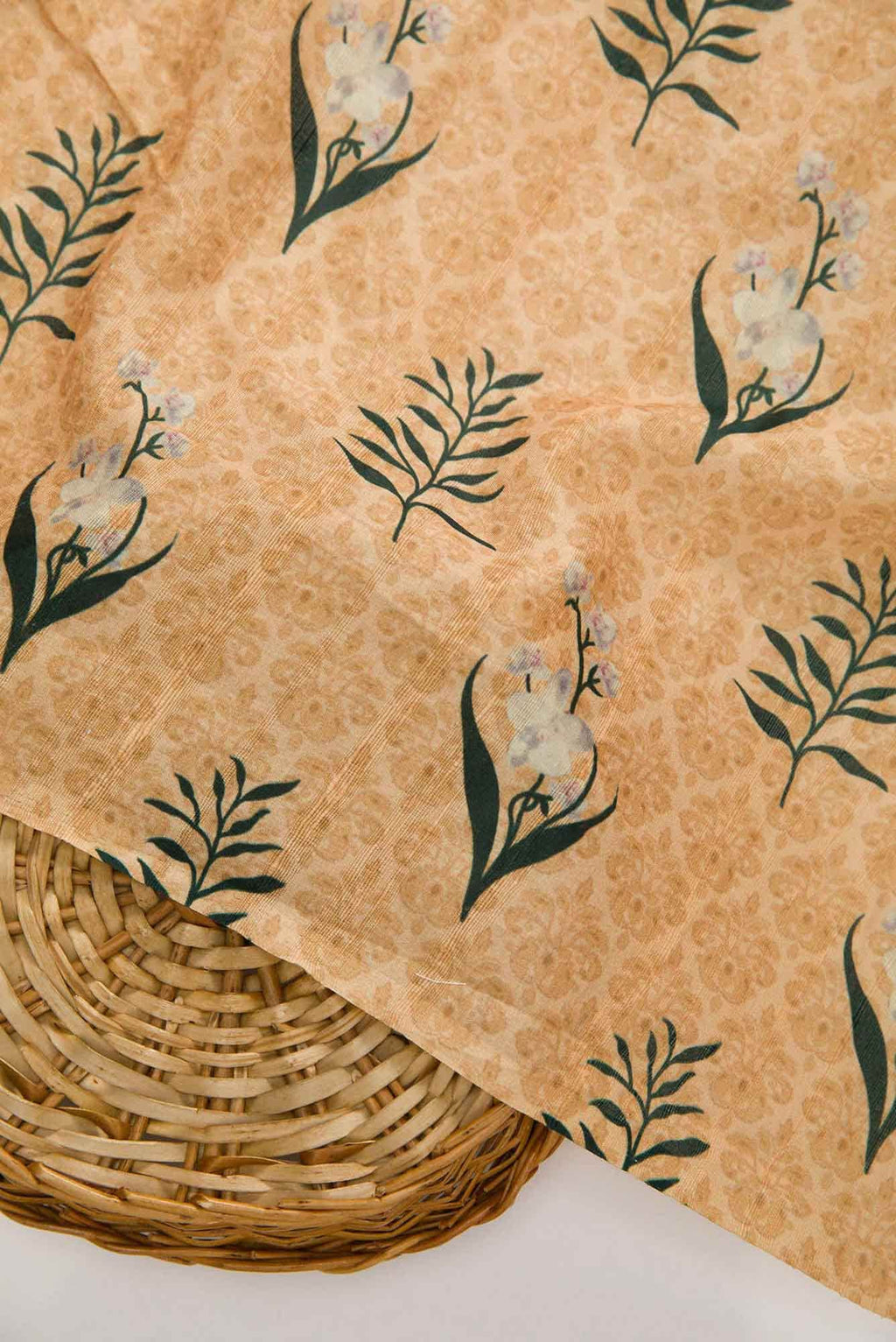 Sandal Chanderi Silk Dress Material
