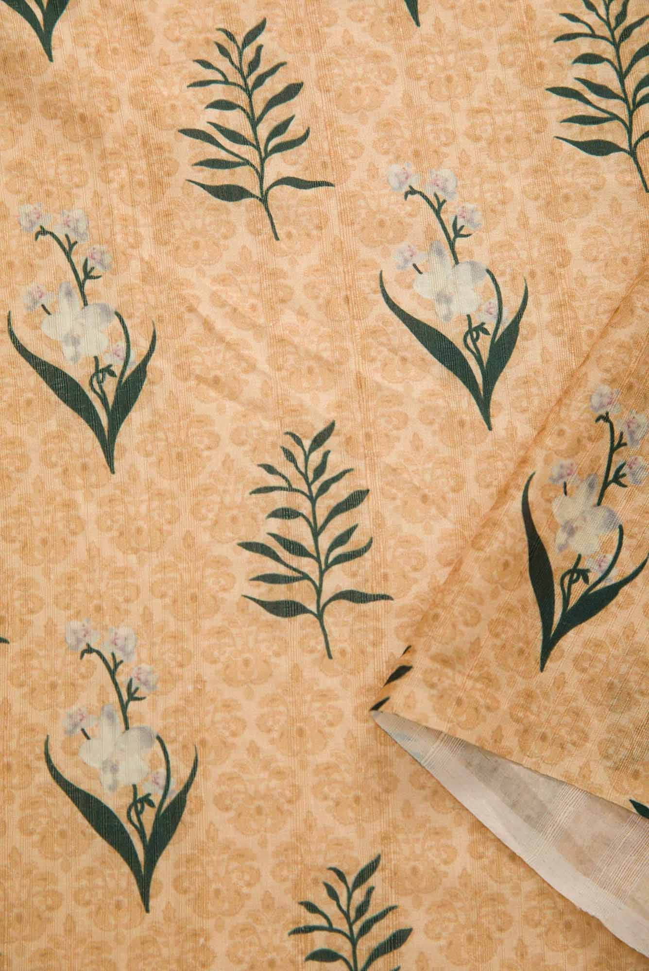 Sandal Chanderi Silk Dress Material