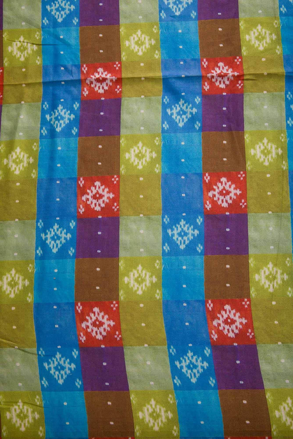 Purple Green and Red Pashmina Silk Dress Material