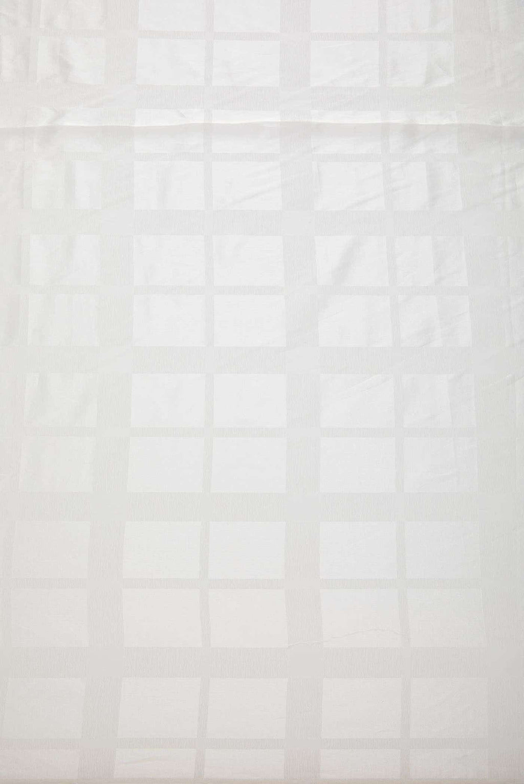 Off White Satin Crepe Dress Material