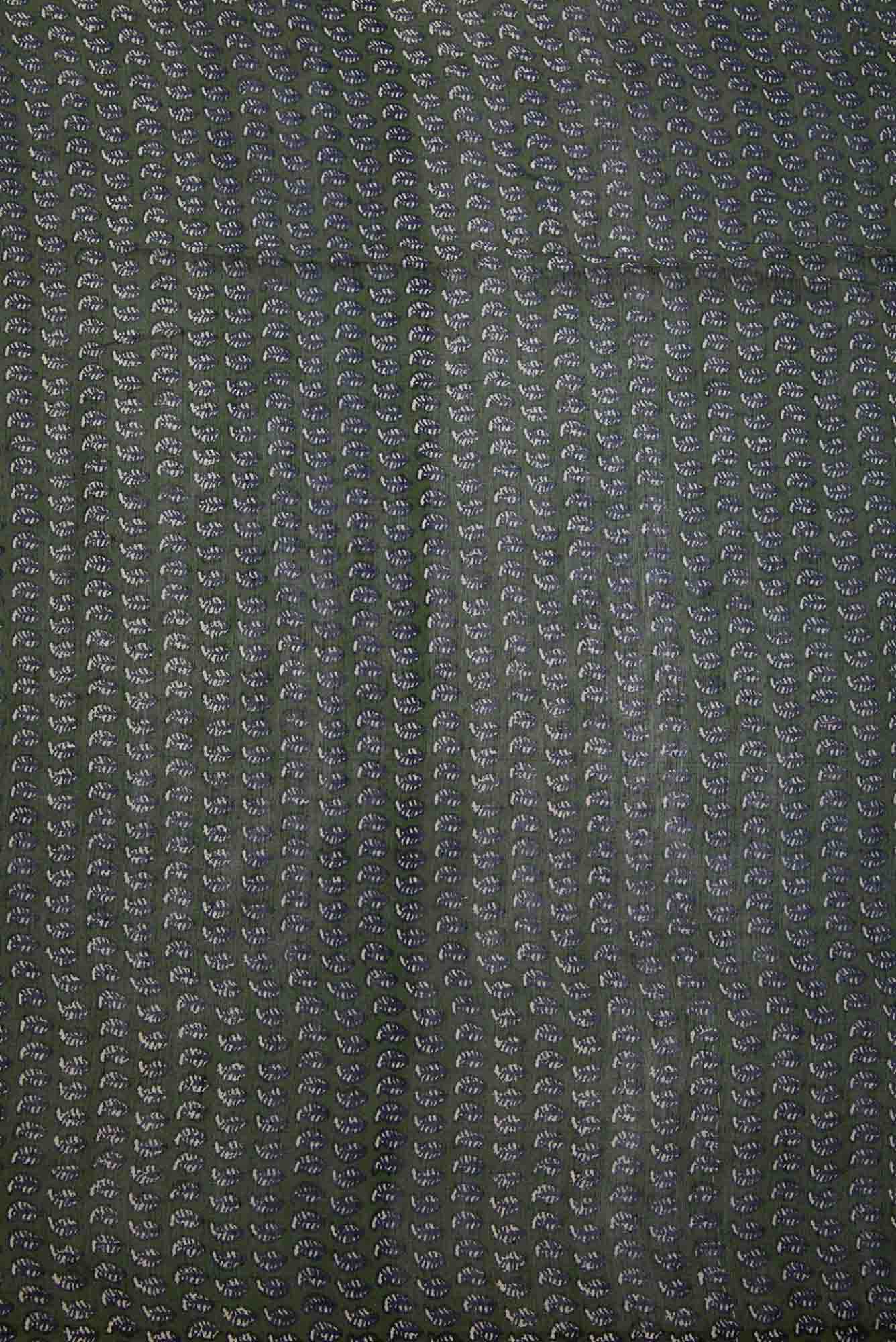 Green Chanderi Silk Dress Material