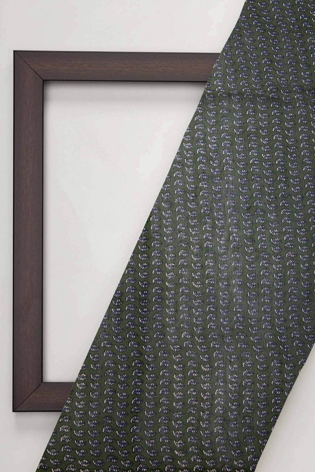 Green Chanderi Silk Dress Material