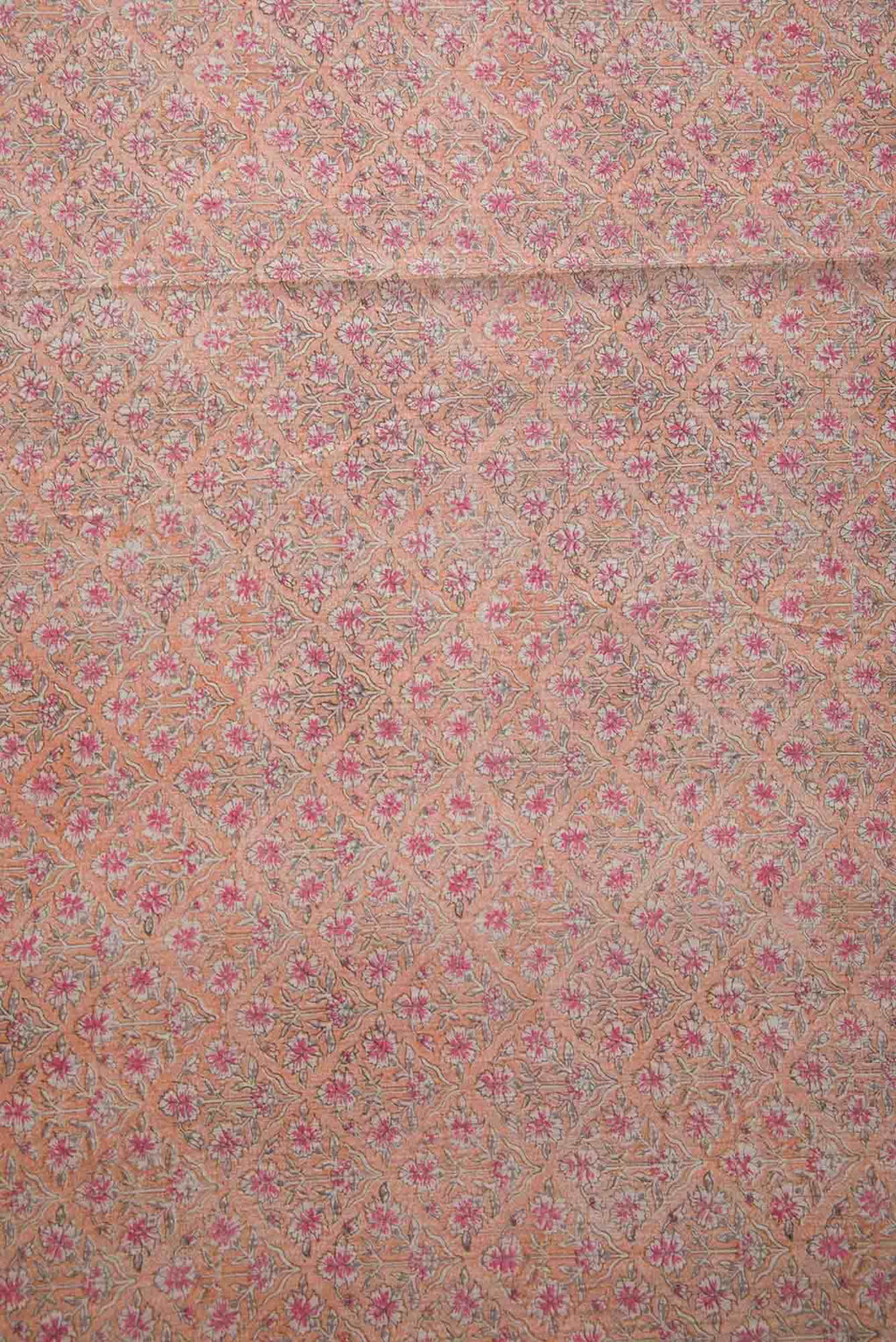 Brown Chanderi Silk Dress Material
